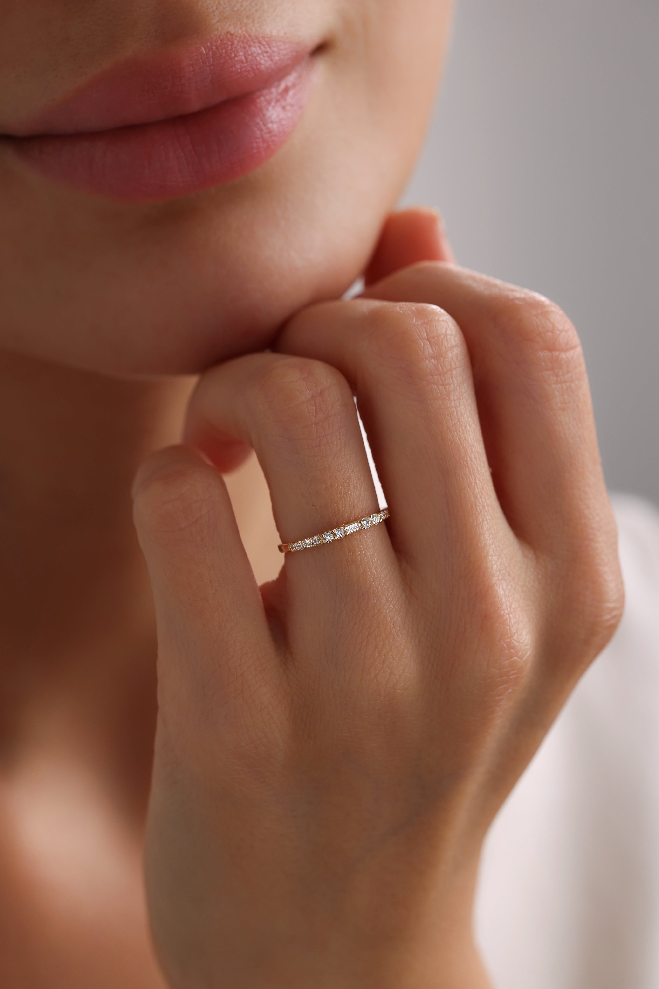 14k Gold Minimal Grace Ring