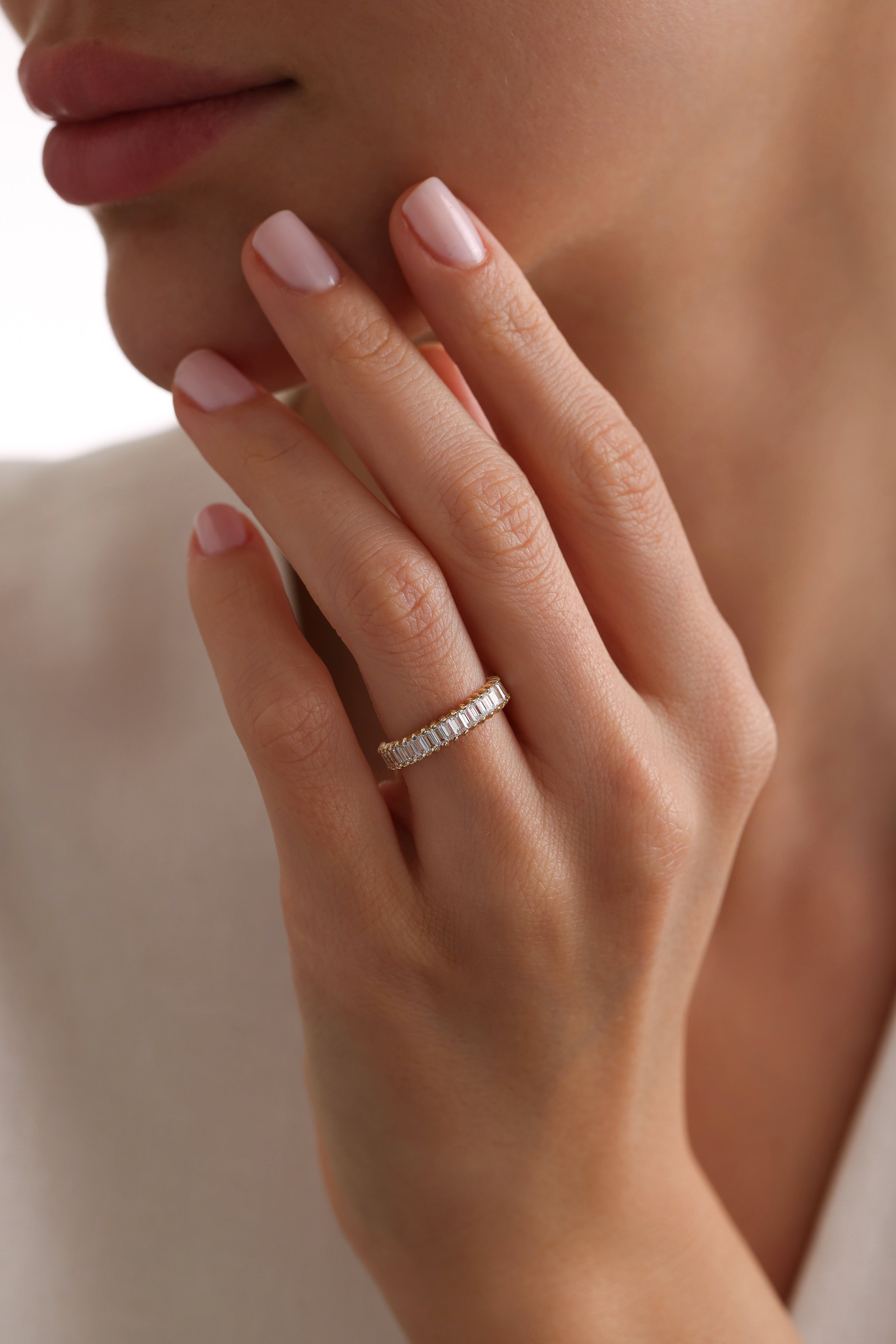 14k Gold Eternal Glow Baguette Ring