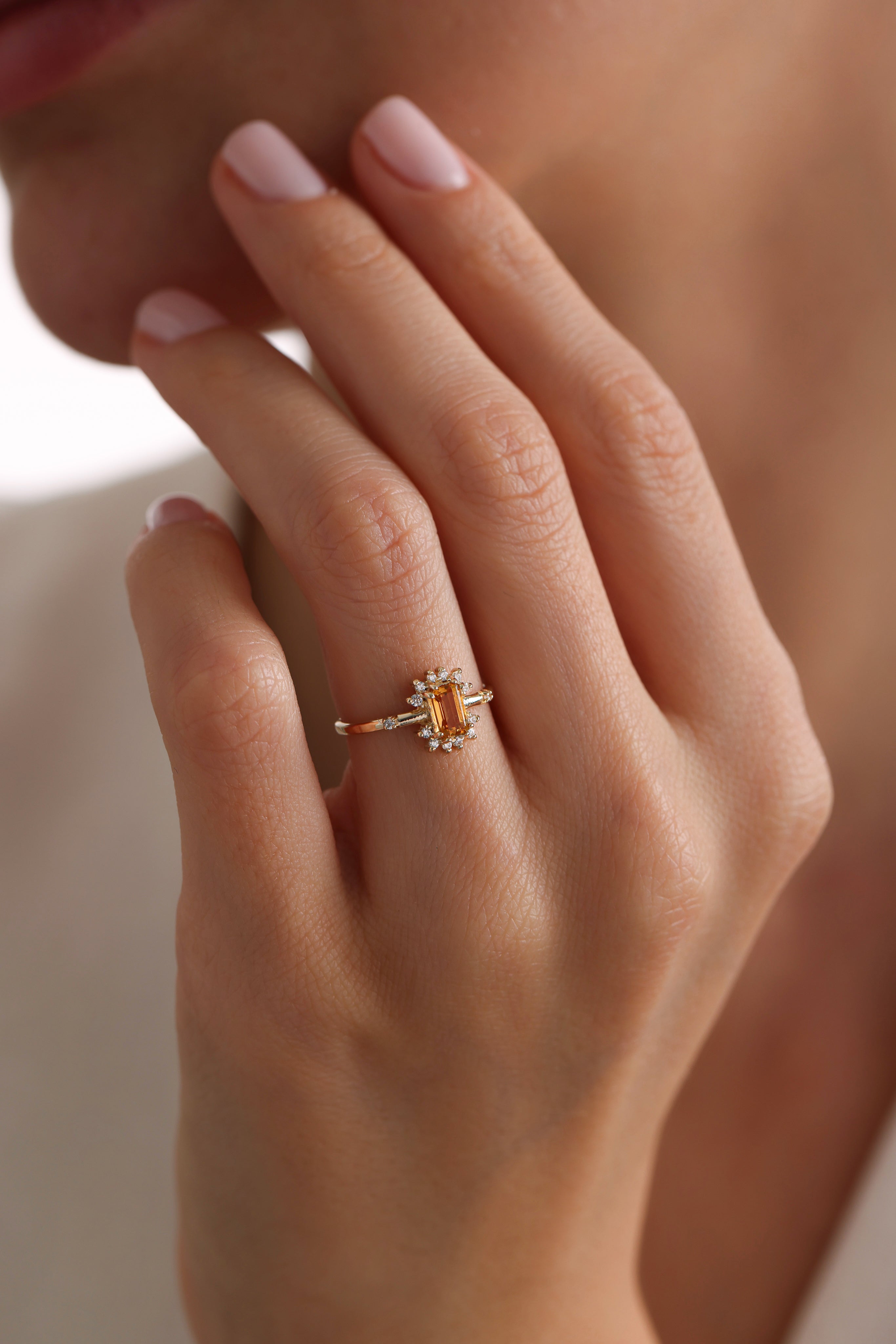 14k Gold Sun Mirage Citrine Ring