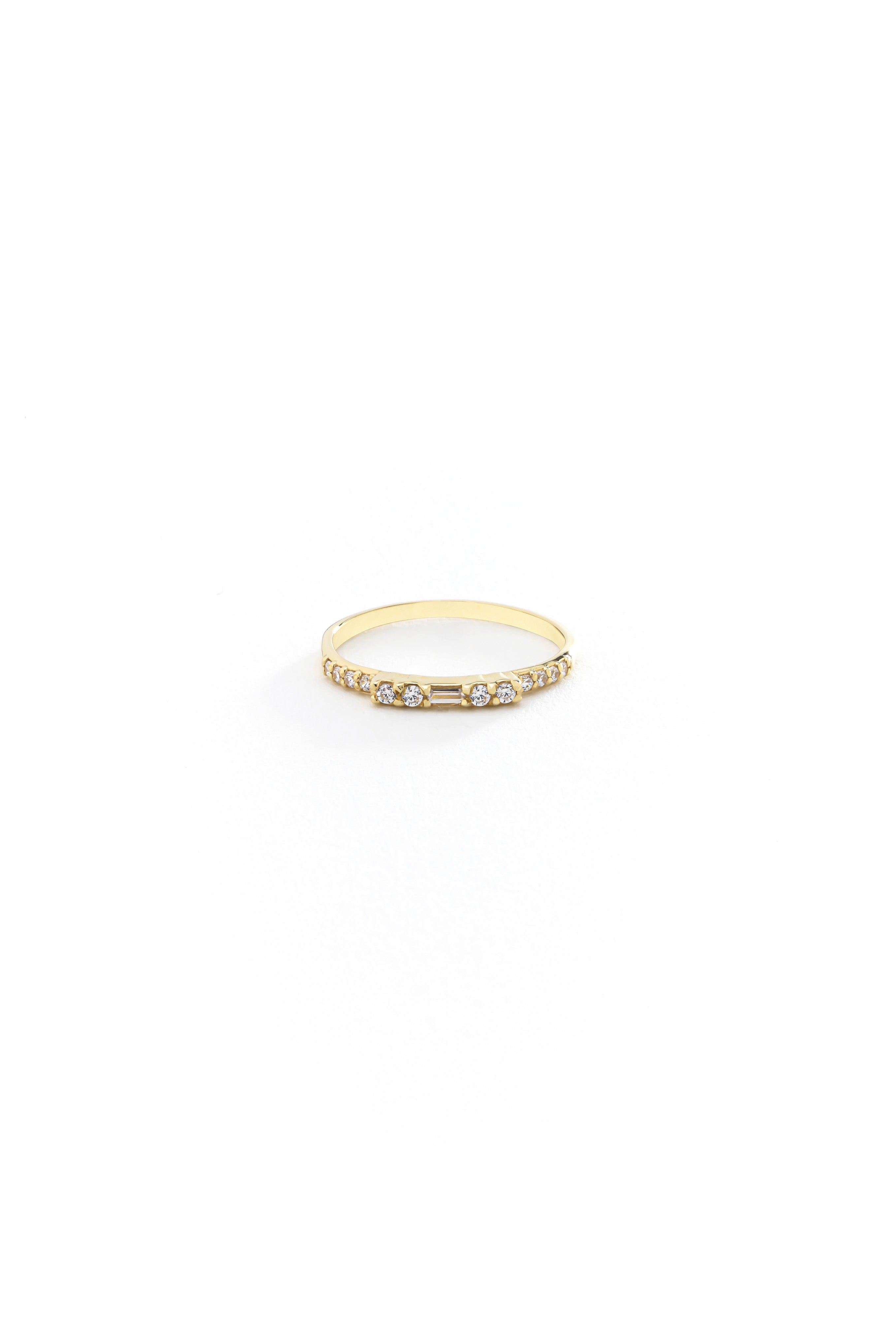 14k Gold Minimal Grace Ring