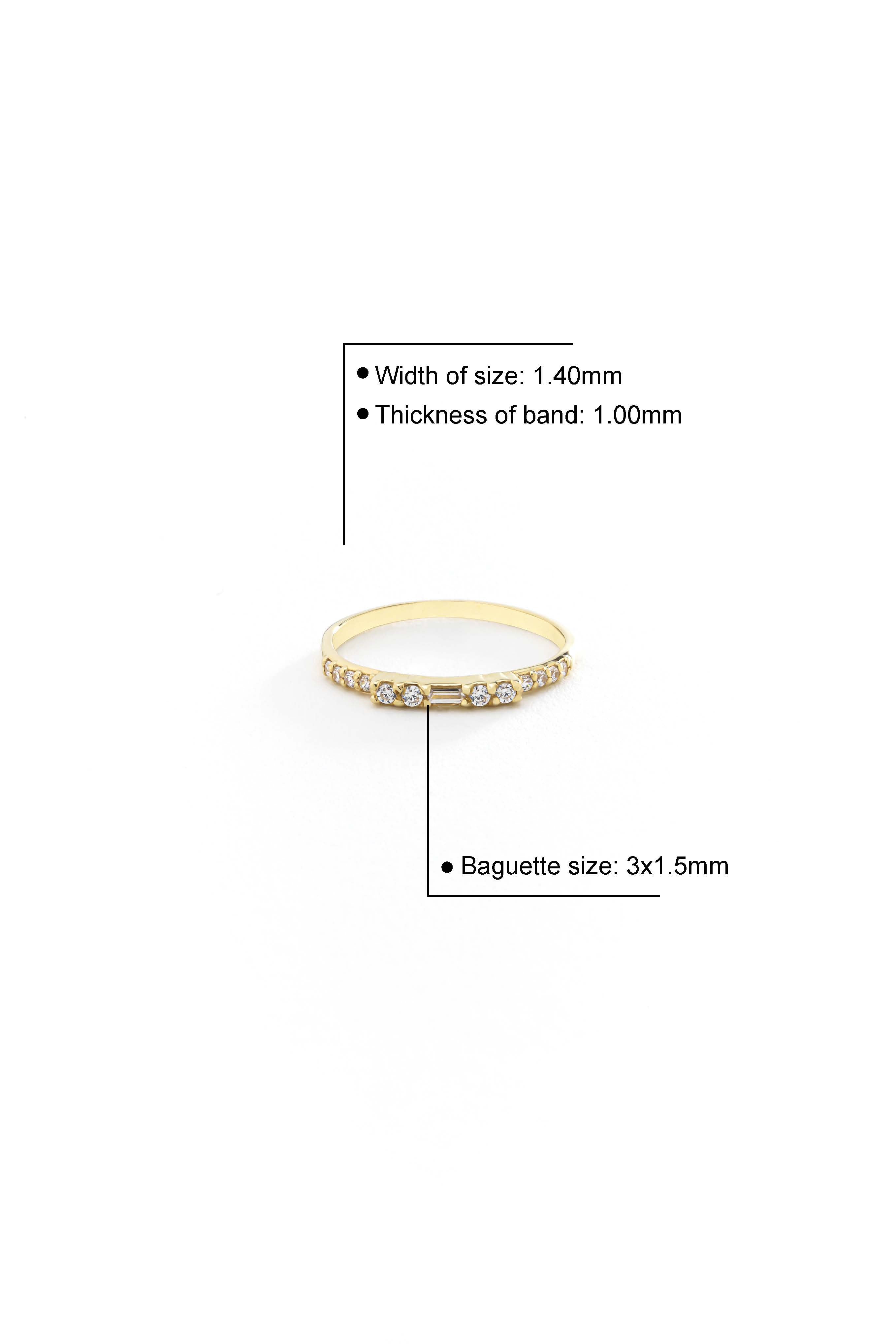 14k Gold Minimal Grace Ring