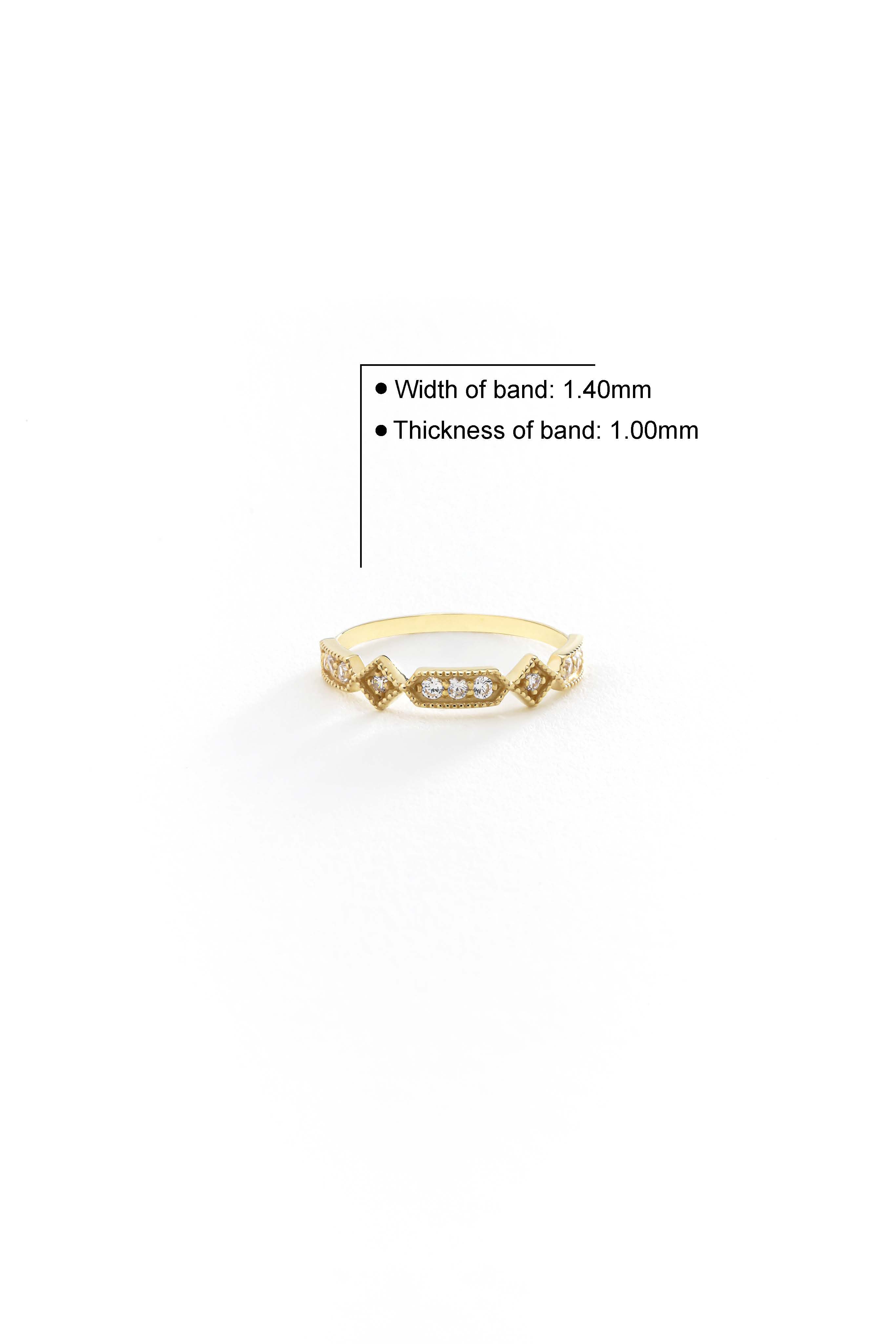 14k Gold Vintage Radiance Ring