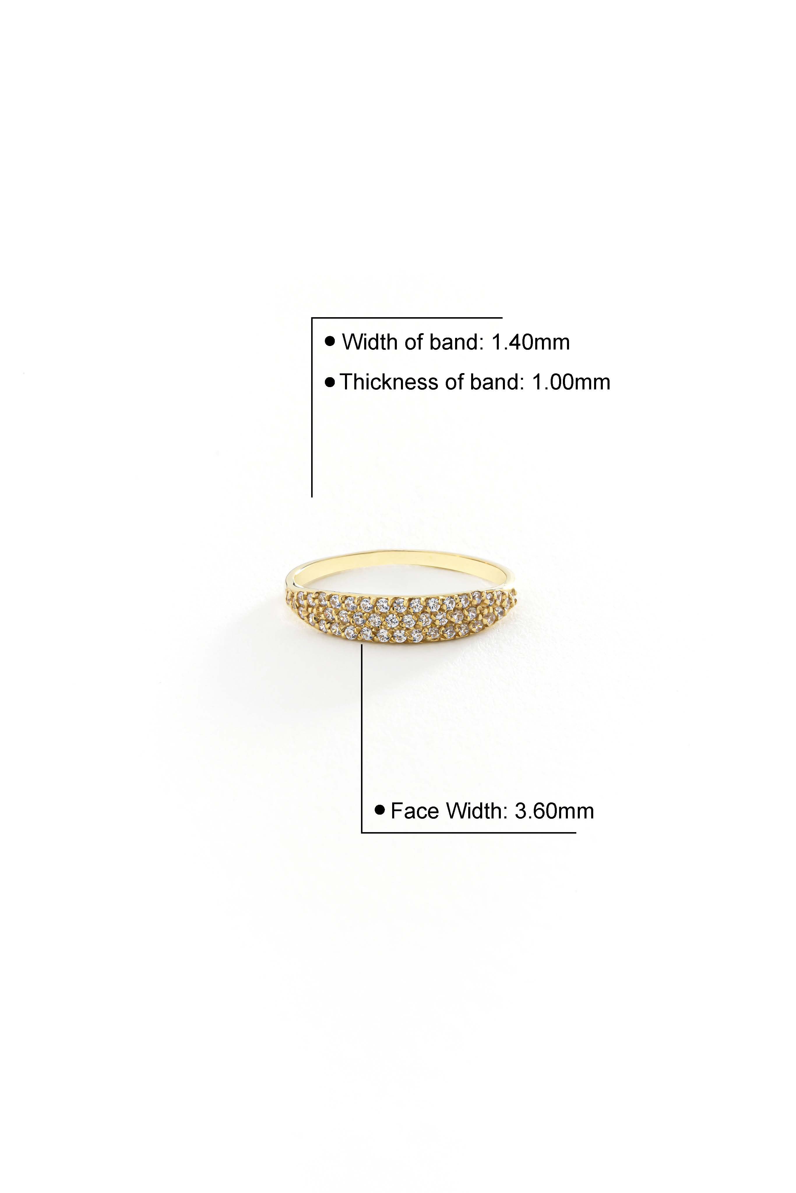 14k Gold Star Serenade Ring