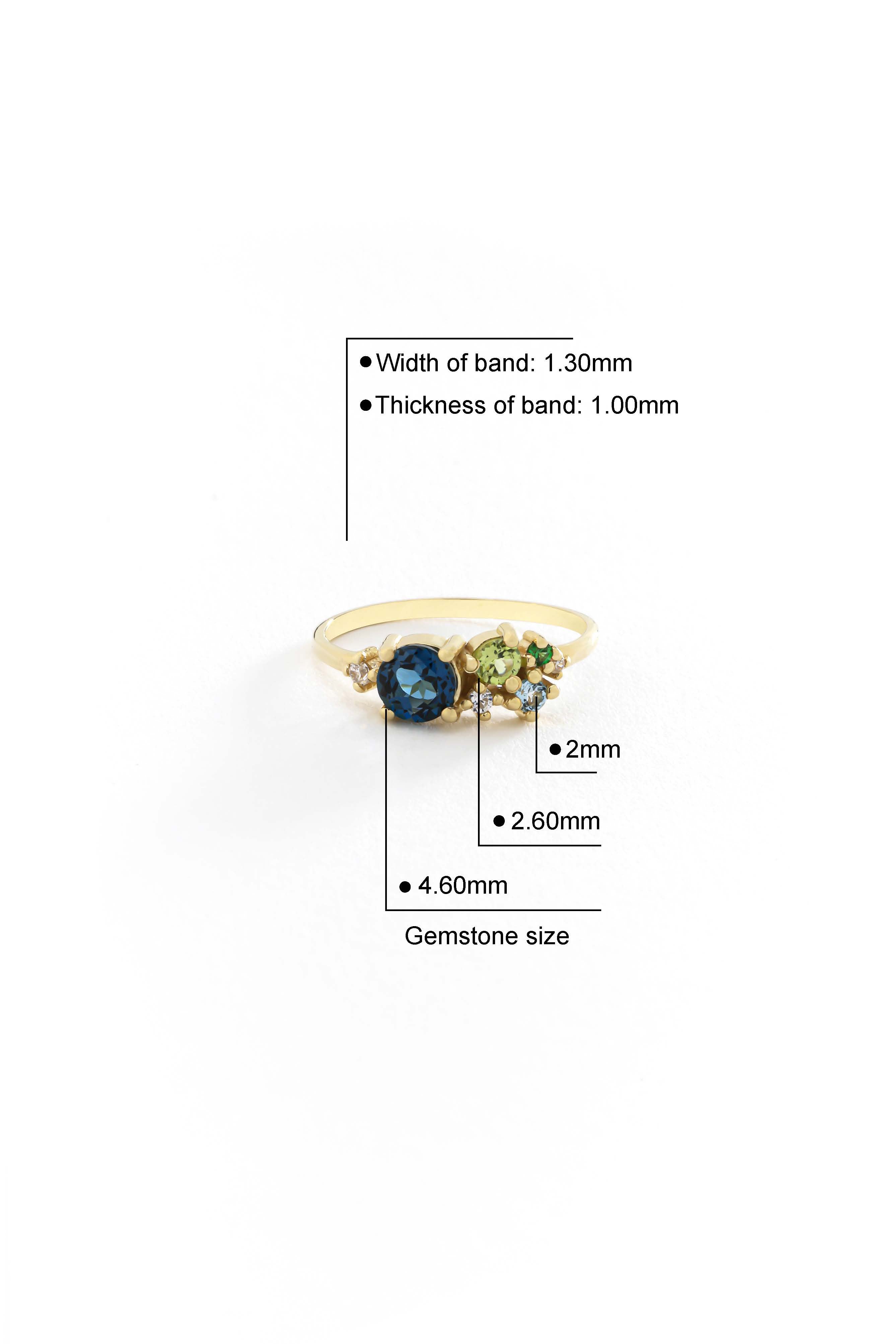 14k Gold Celestial Harmony Ring