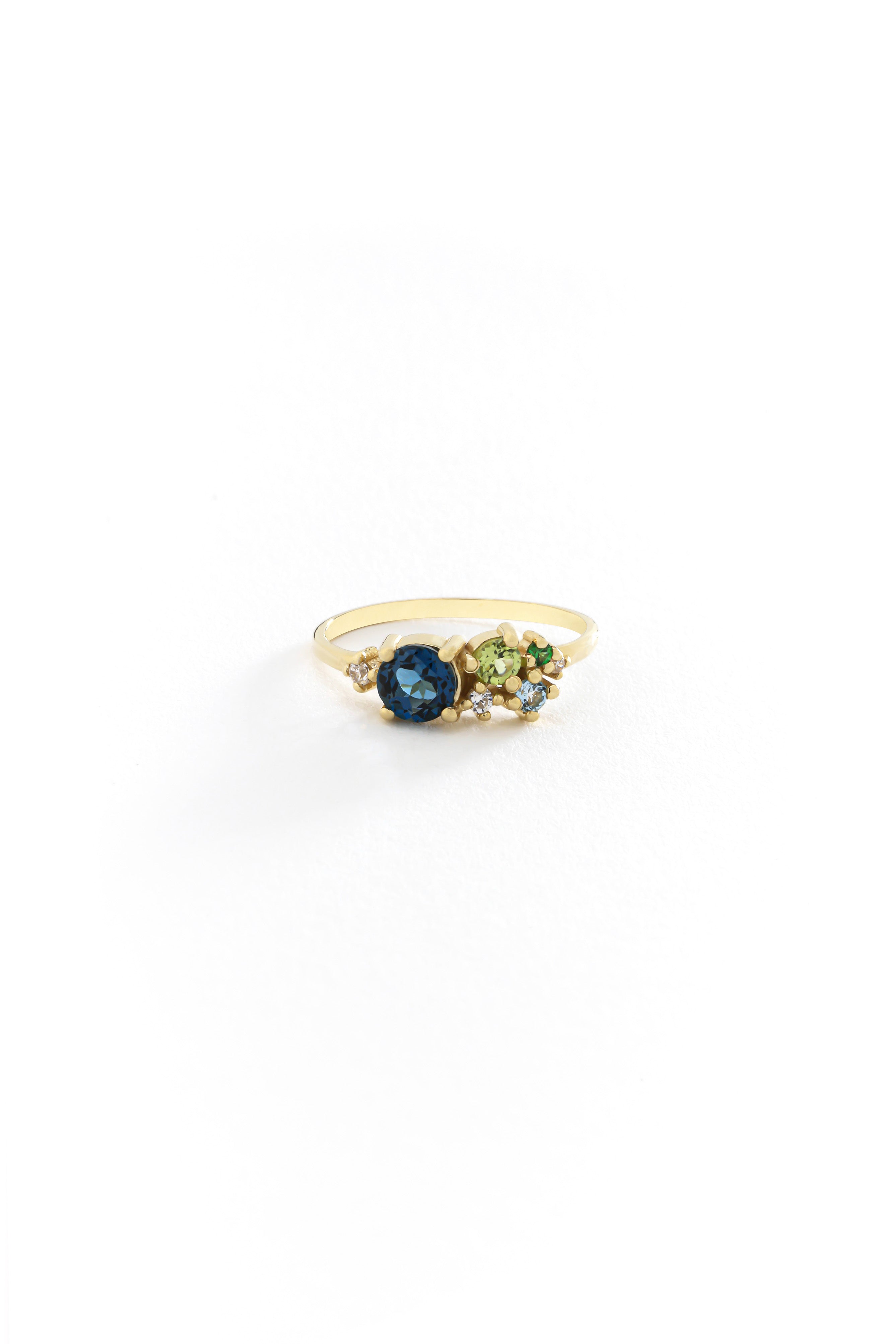 14k Gold Celestial Harmony Ring