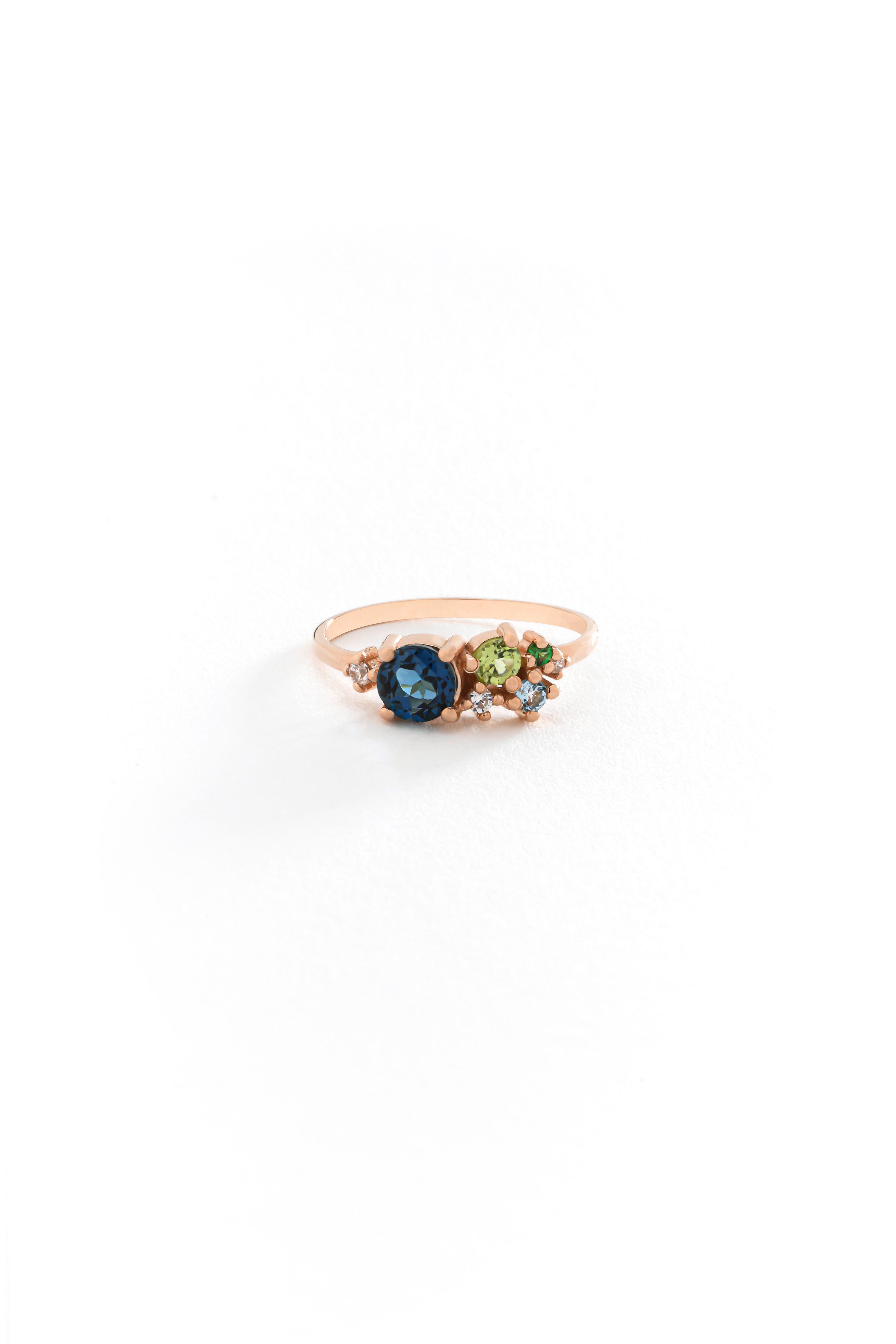 14k Gold Celestial Harmony Ring