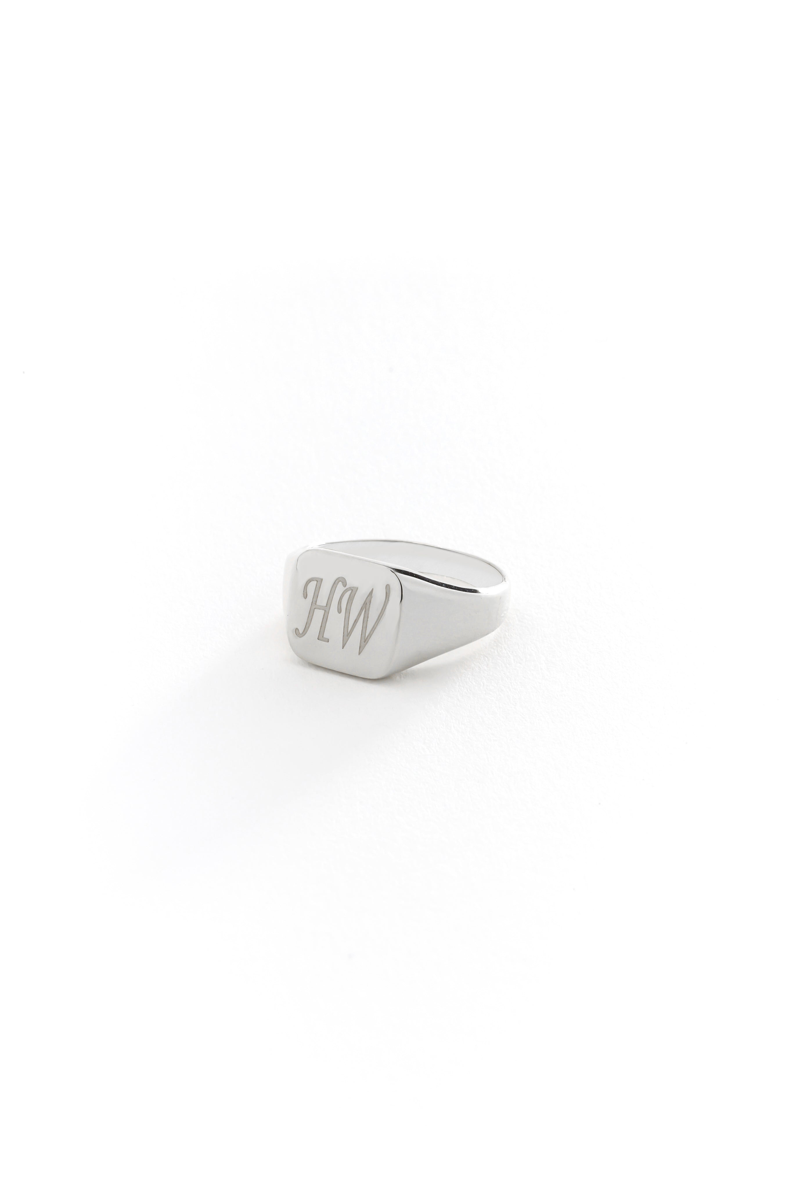 14k Gold Signet Men Ring