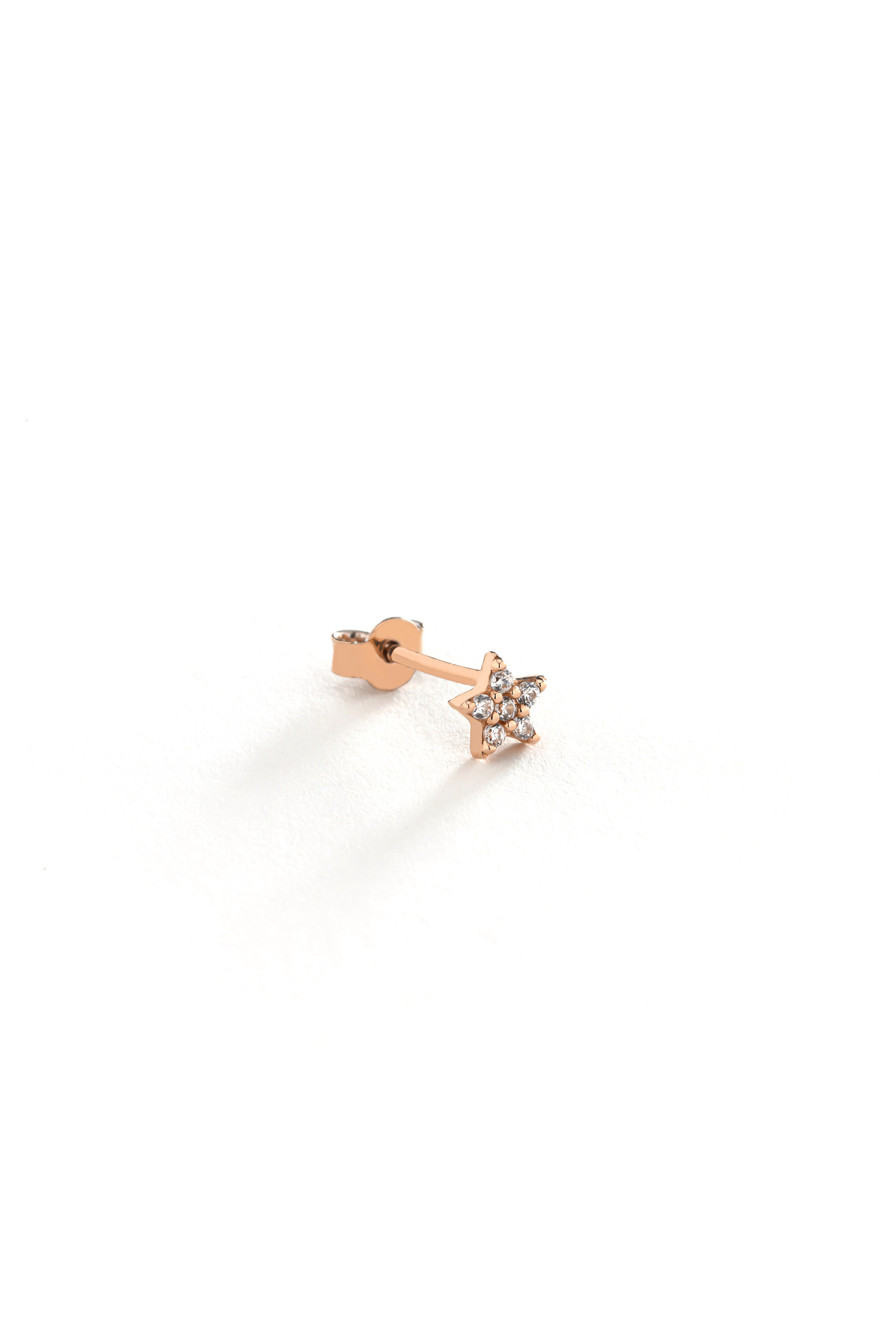 14k Gold Star Earrings