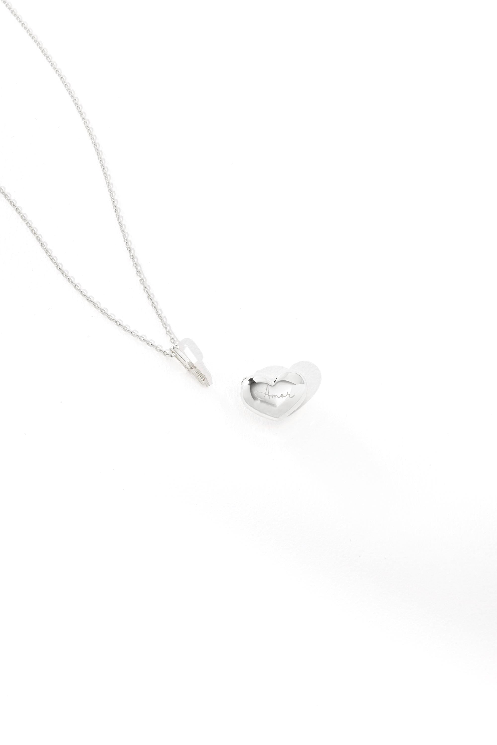 14K Gold Heart Urn Necklace