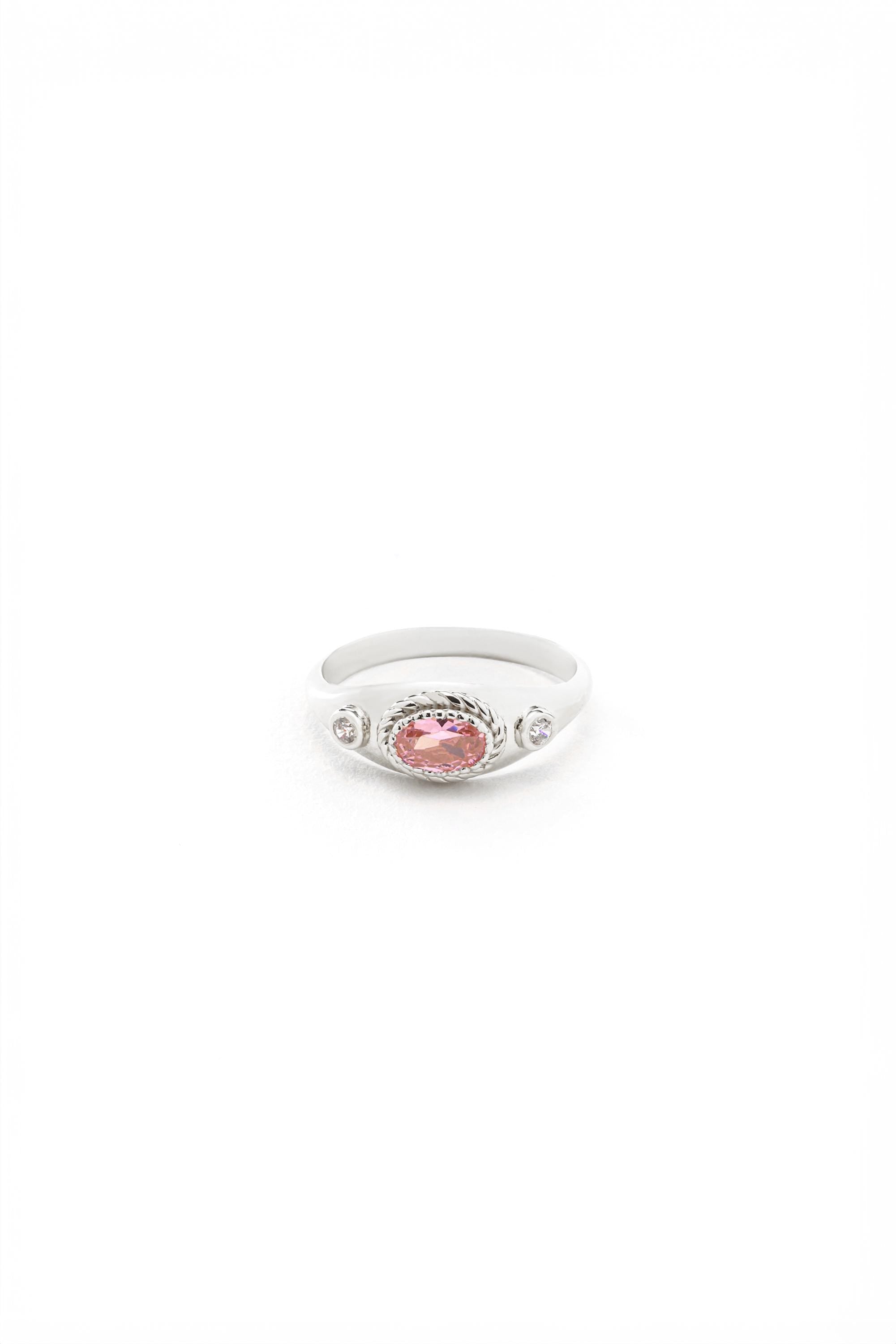 14K Gold Pink Tourmaline Ring