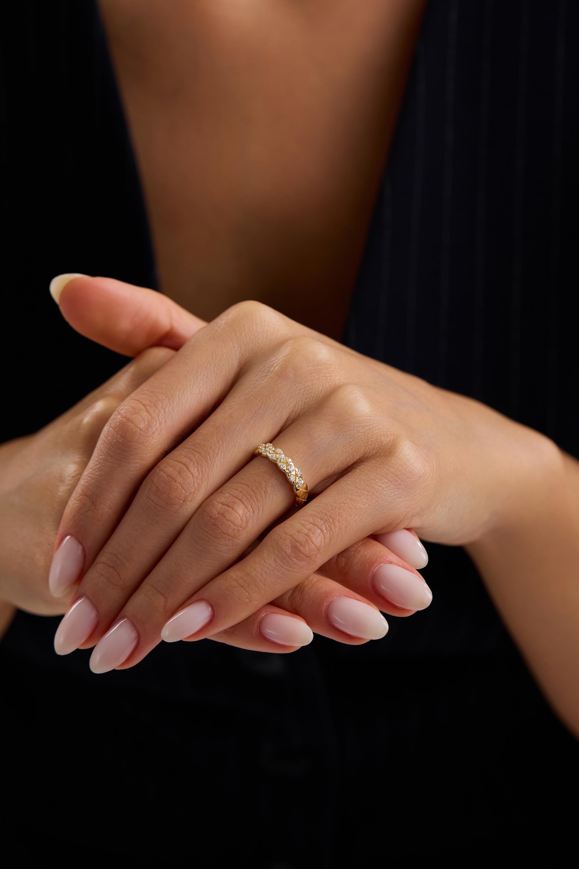 14K Diamond Eternity Ring