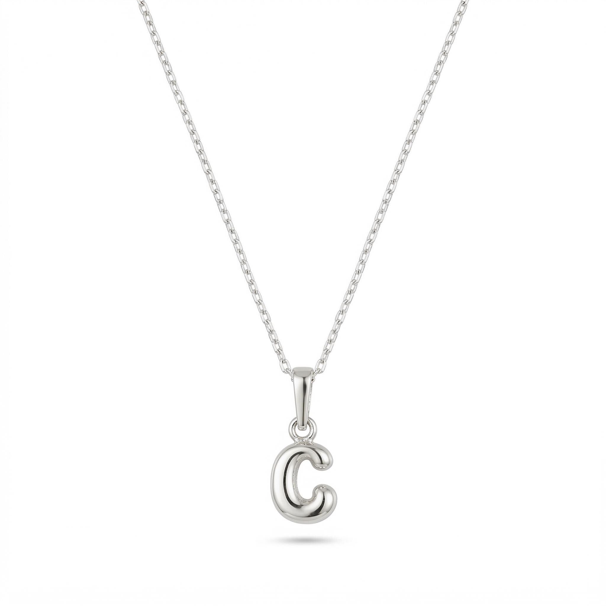 14K Gold Minimal Initial Necklace