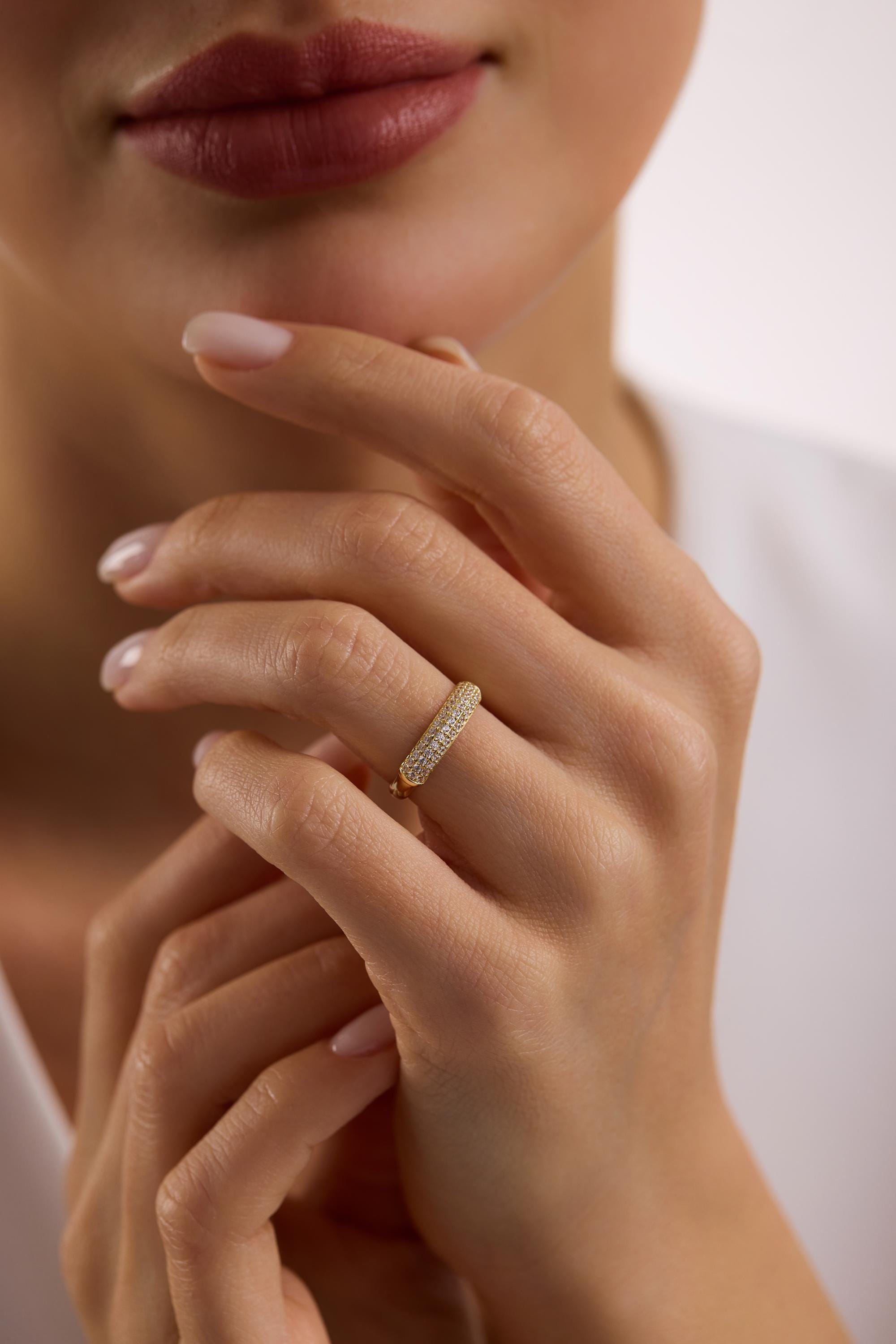 14K Pave Gold Ring