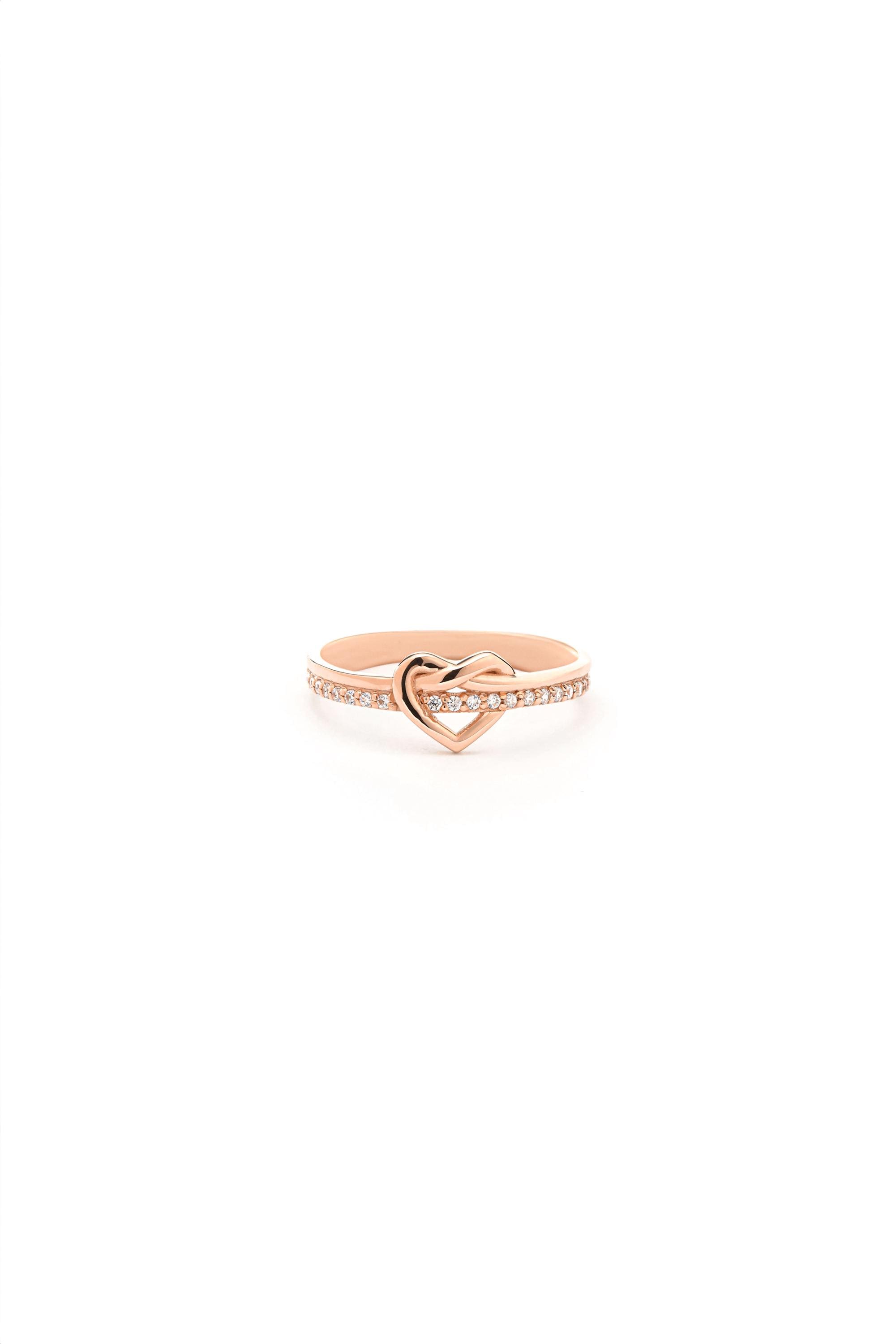 14K Solid Gold Heart Ring