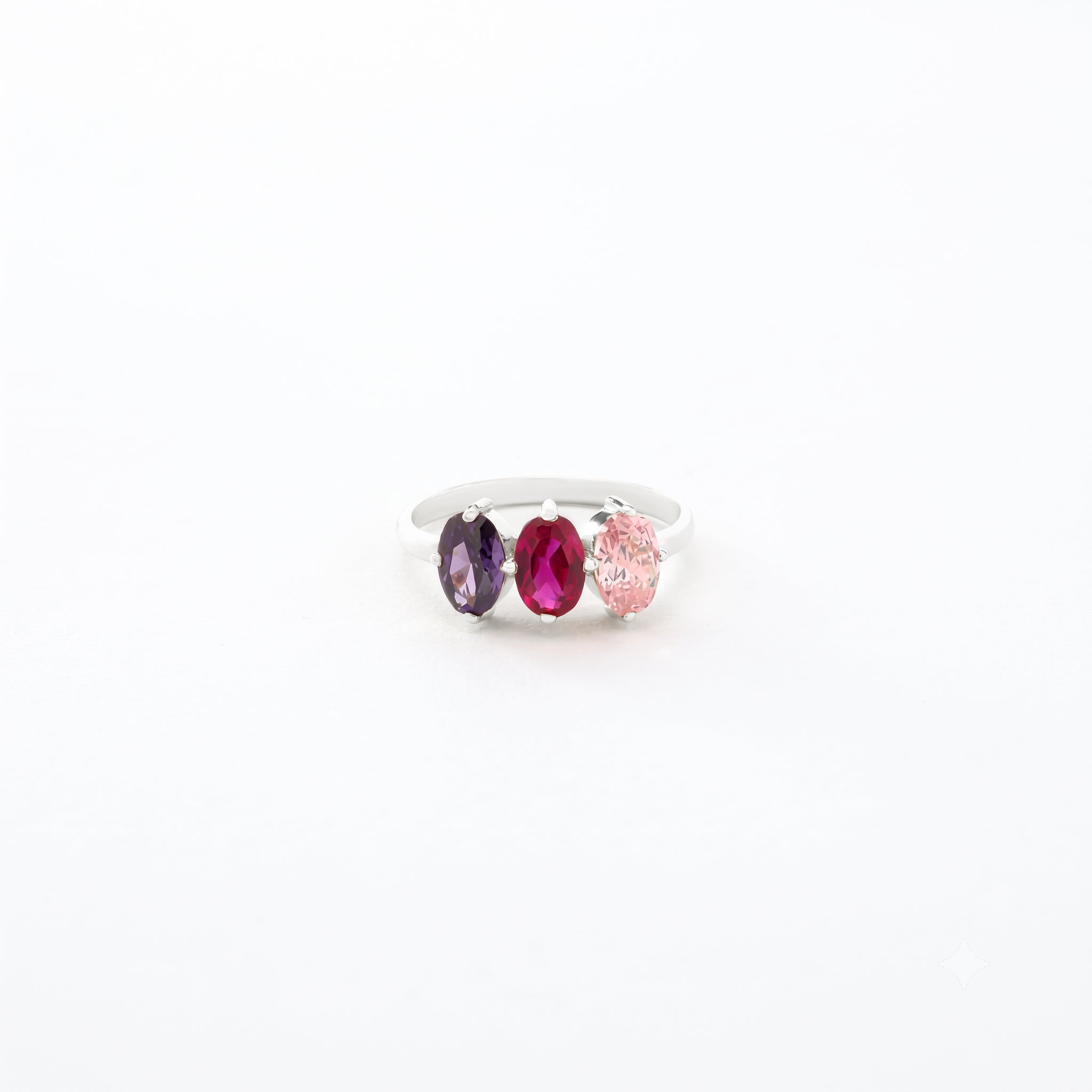 14k Solid Gold Oval Birthstone Ring