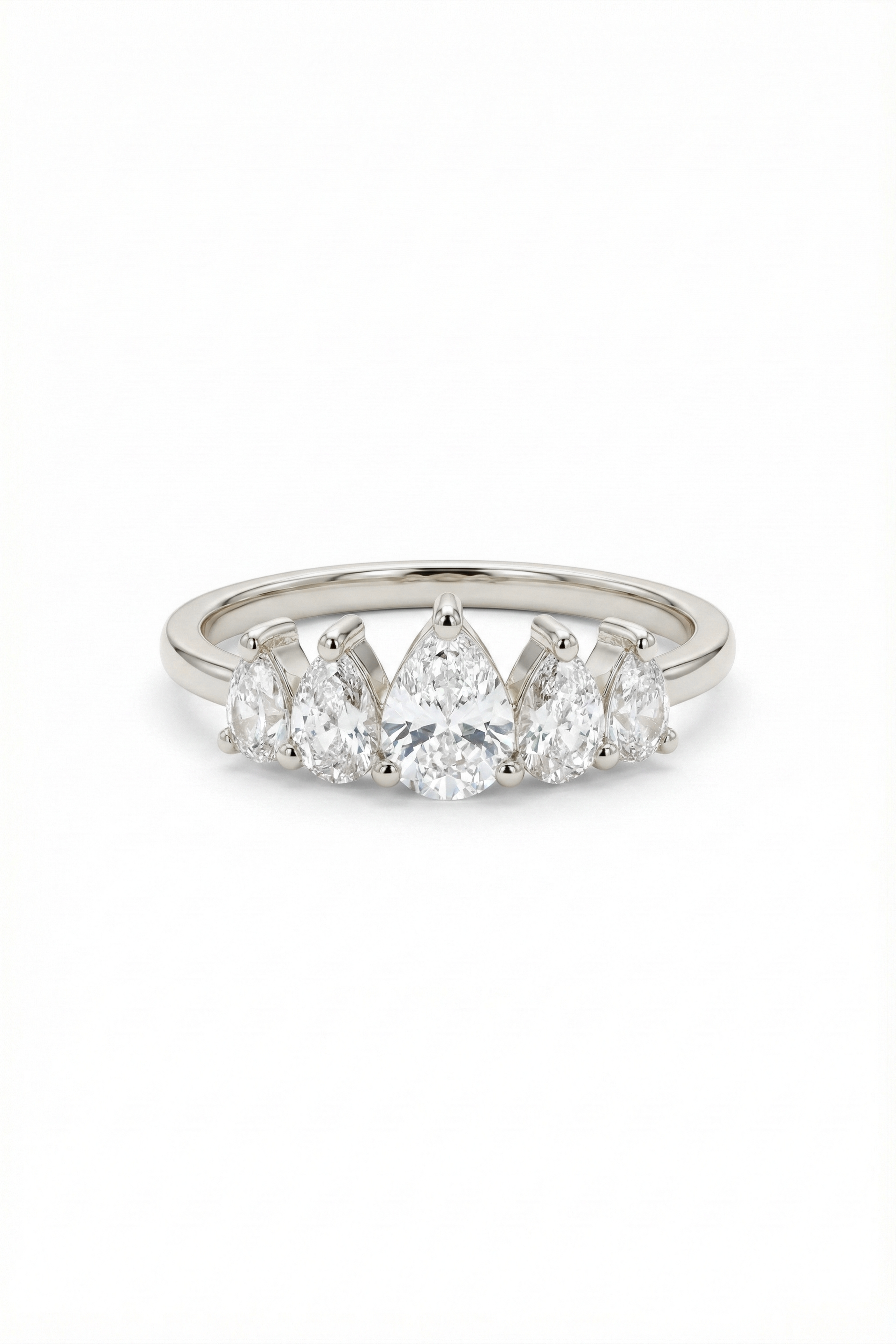 14k Gold Gleaming Drops Ring