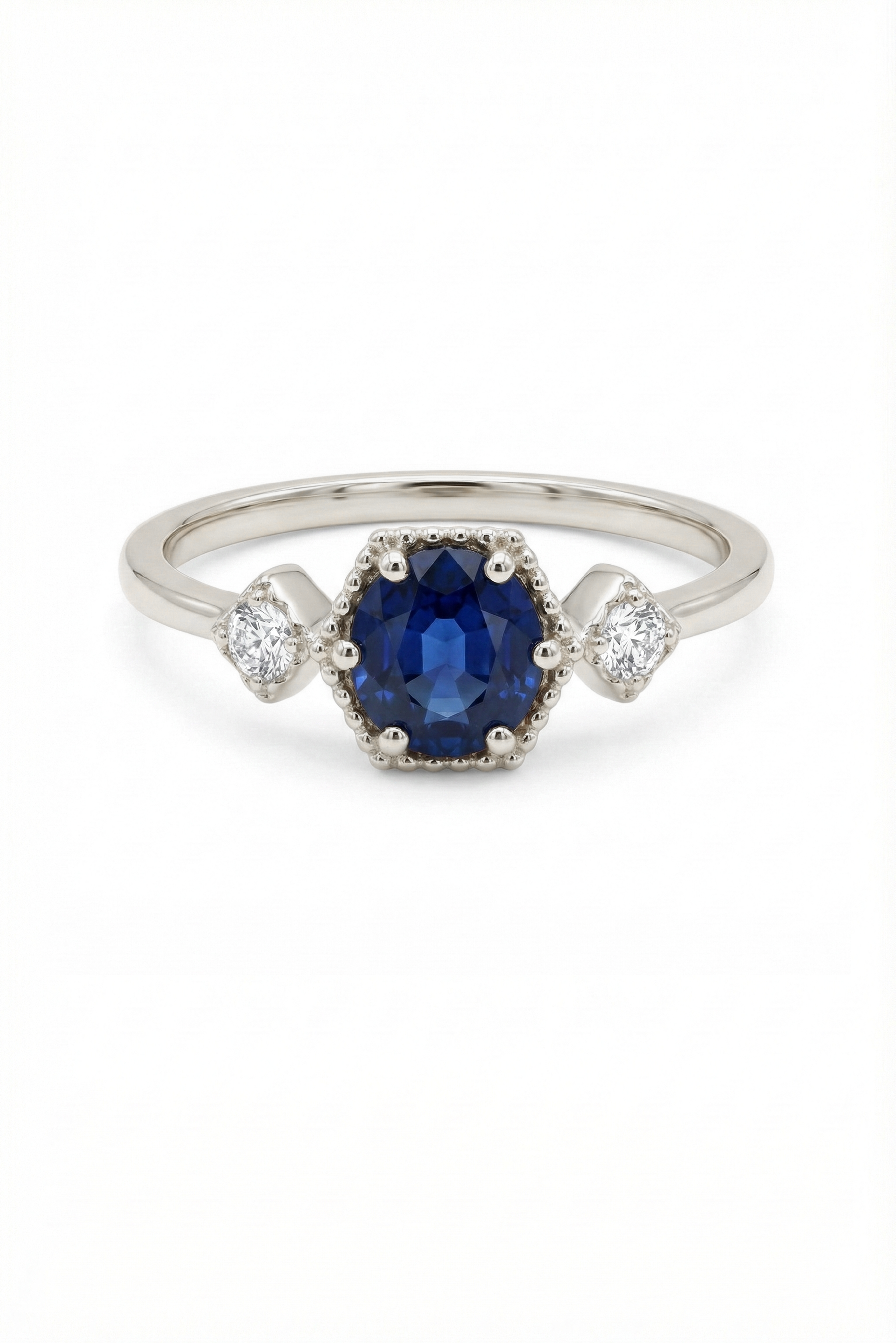 14k Gold Midnight Star Sapphire Ring
