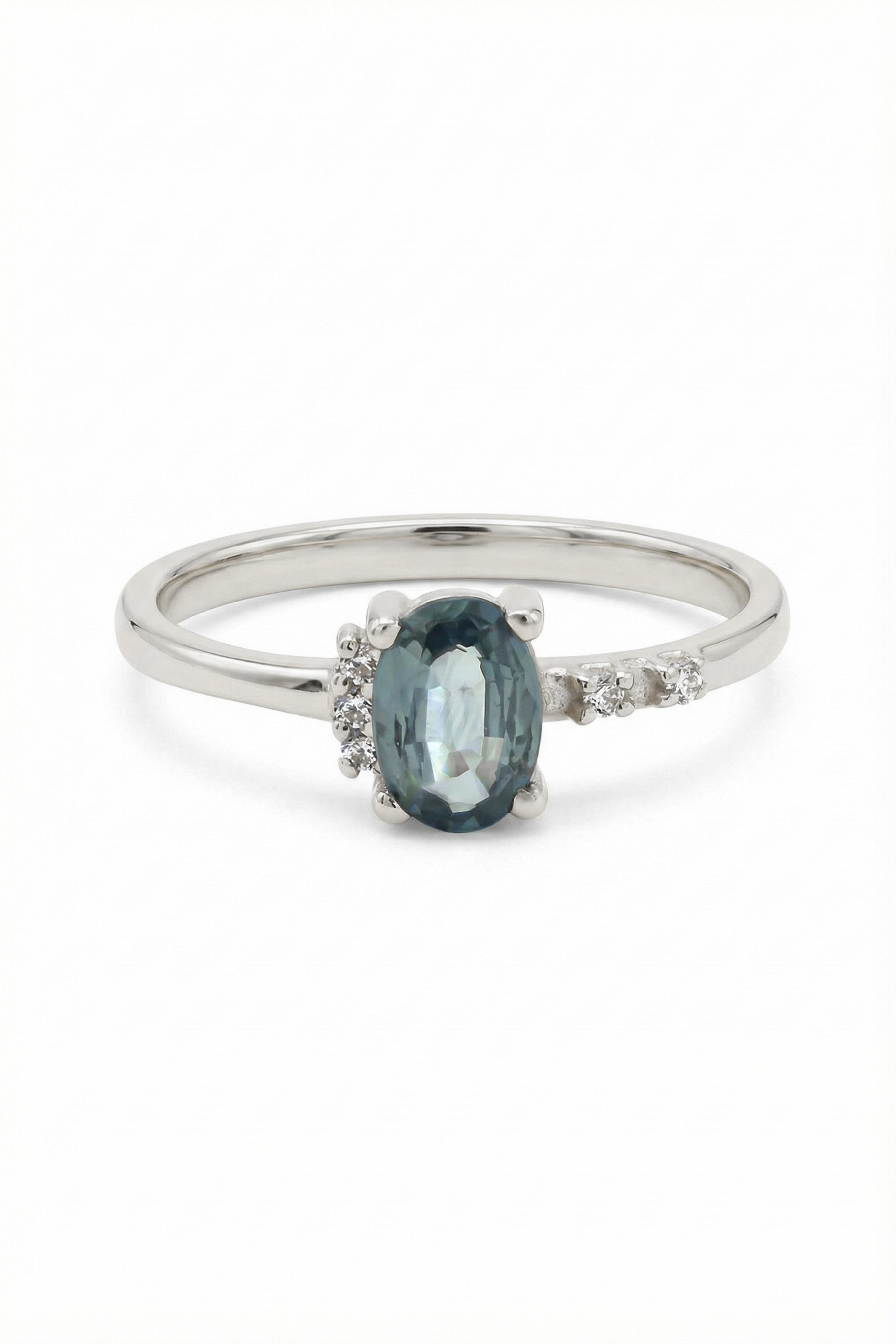 14k Gold Oval London Topaz Ring
