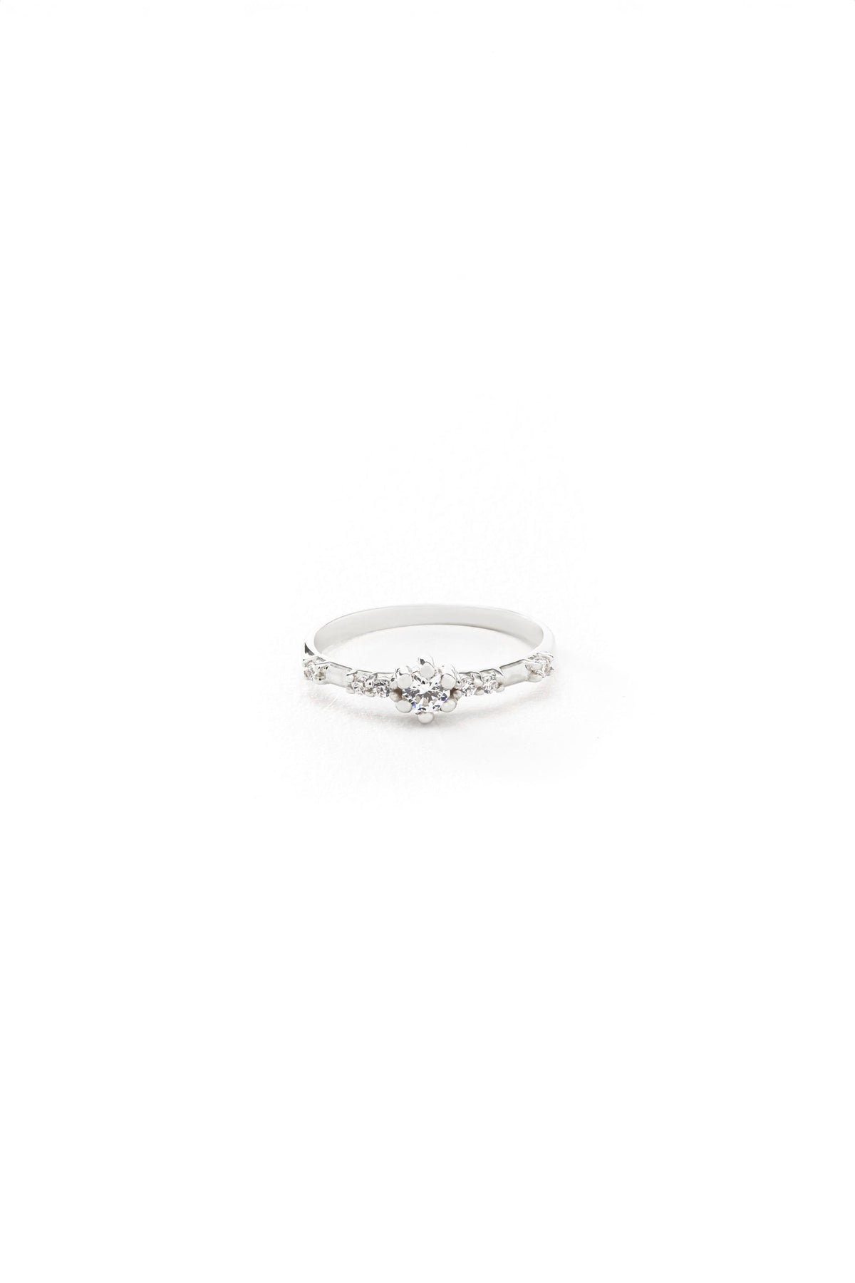 14K Solid Gold Diamond Band Ring