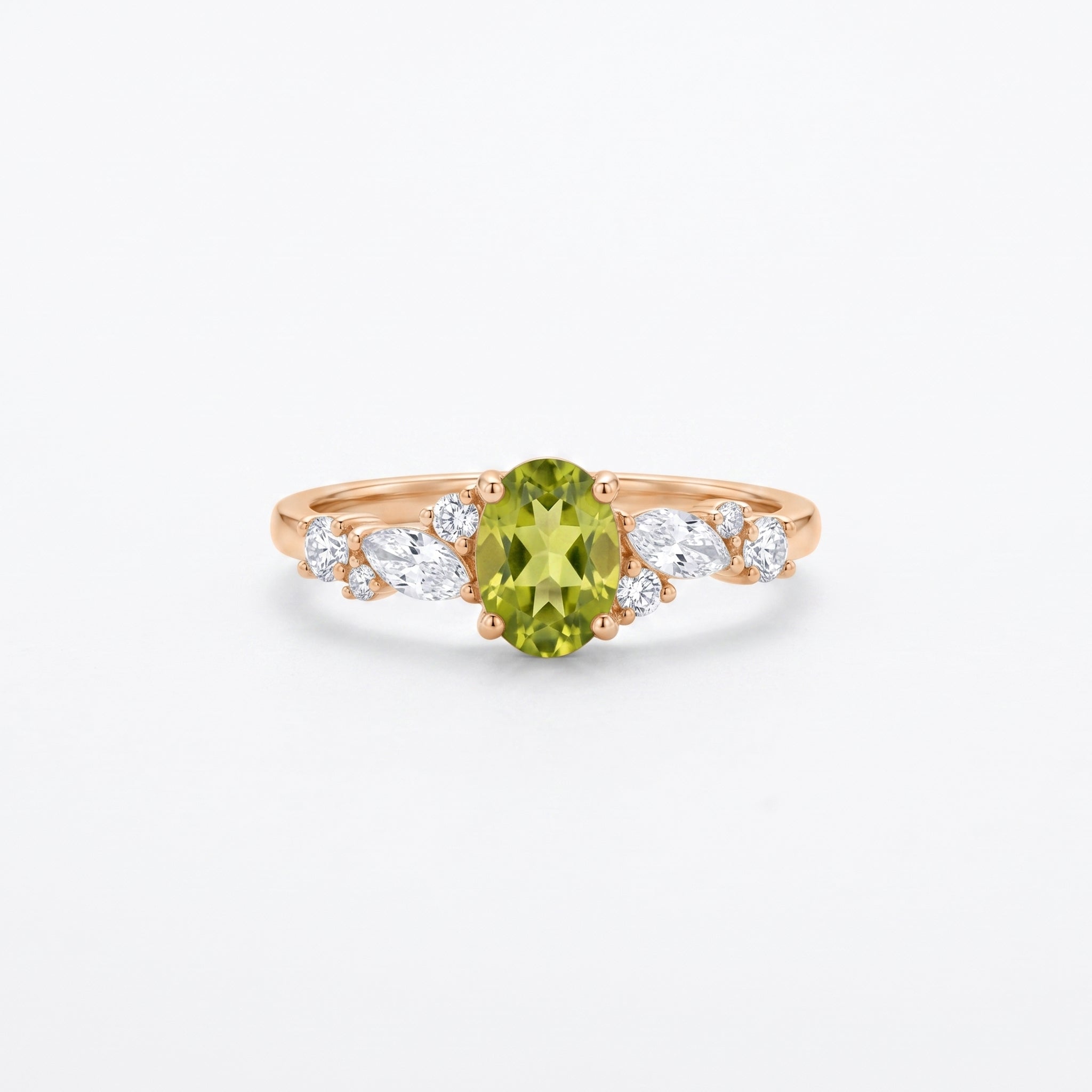 Green Birthstone Gold Ring
