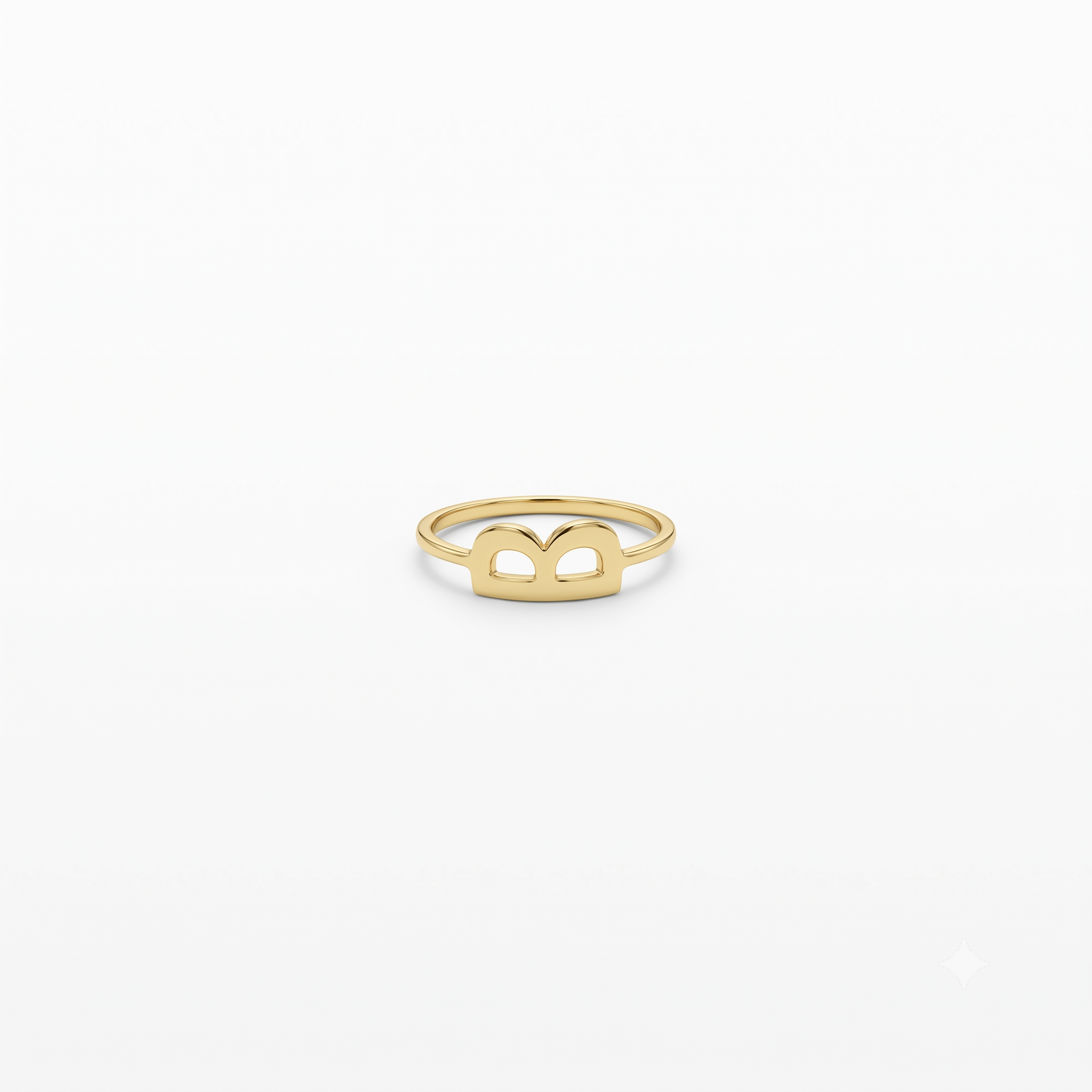 14k Solid Gold Initial Ring