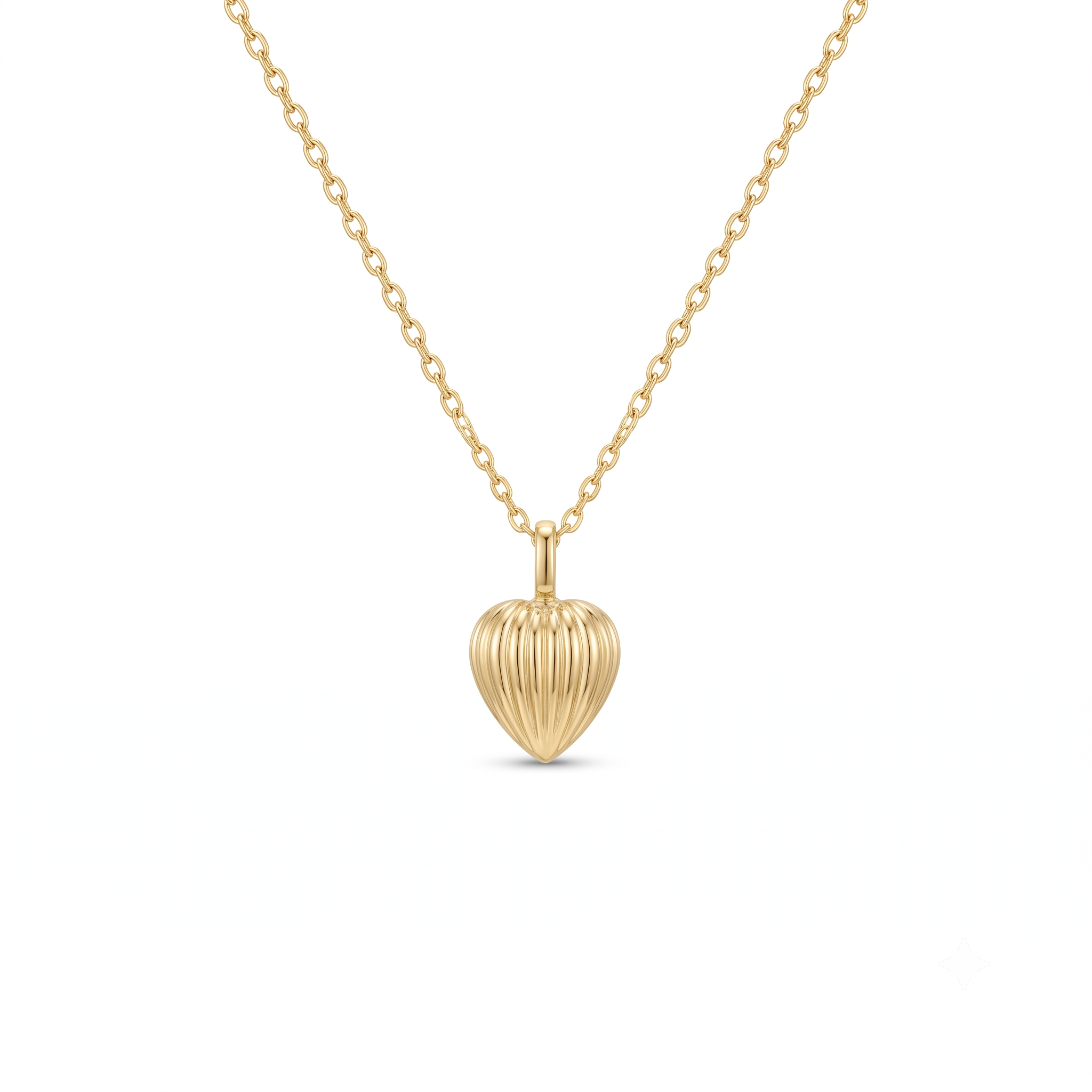Solid Gold Heart Urn Necklace