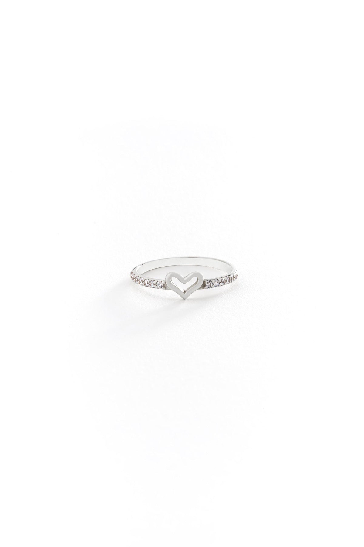 14K Heart Shape Diamond Simulated Ring