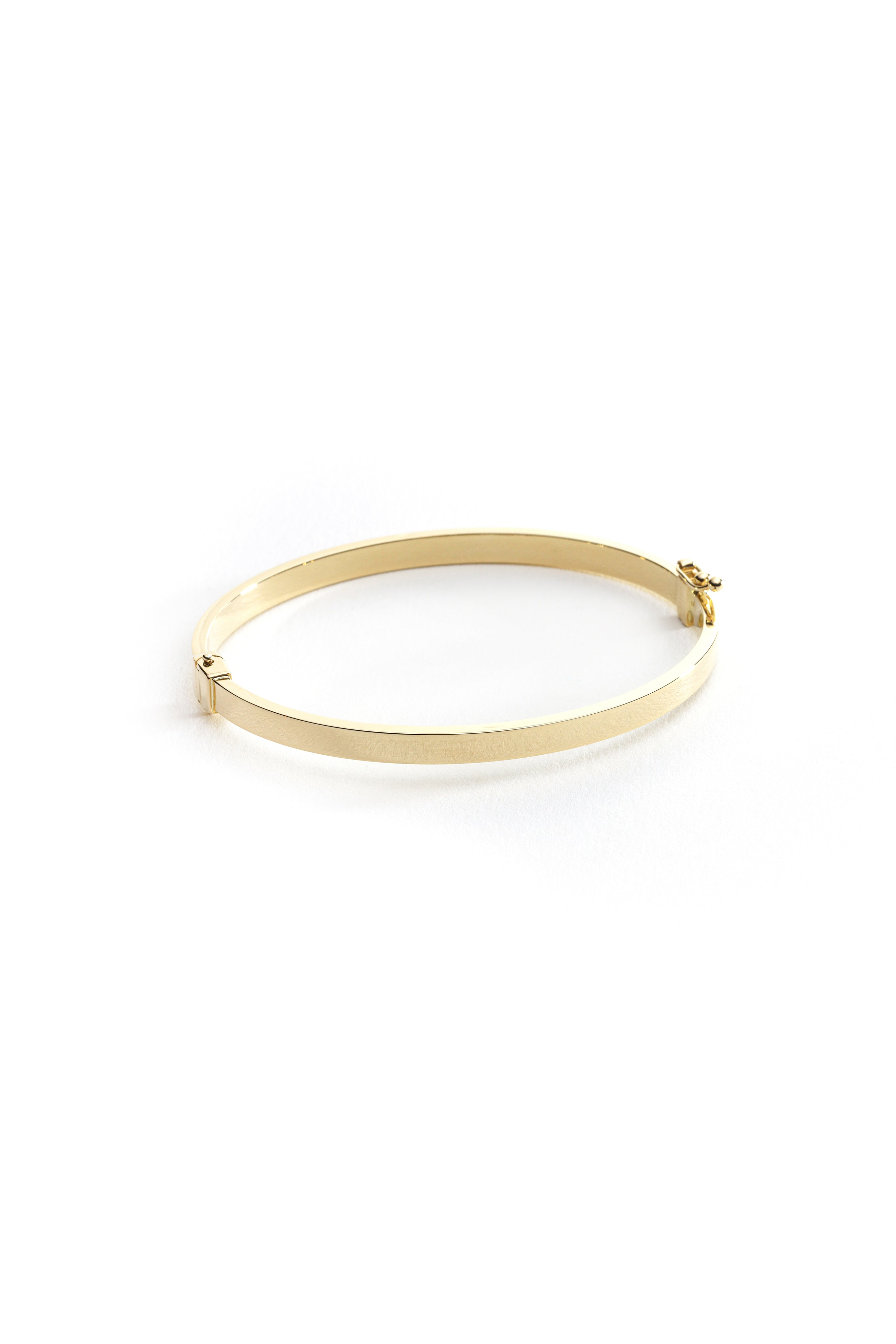 14k Gold Hinged Bangle Bracelet