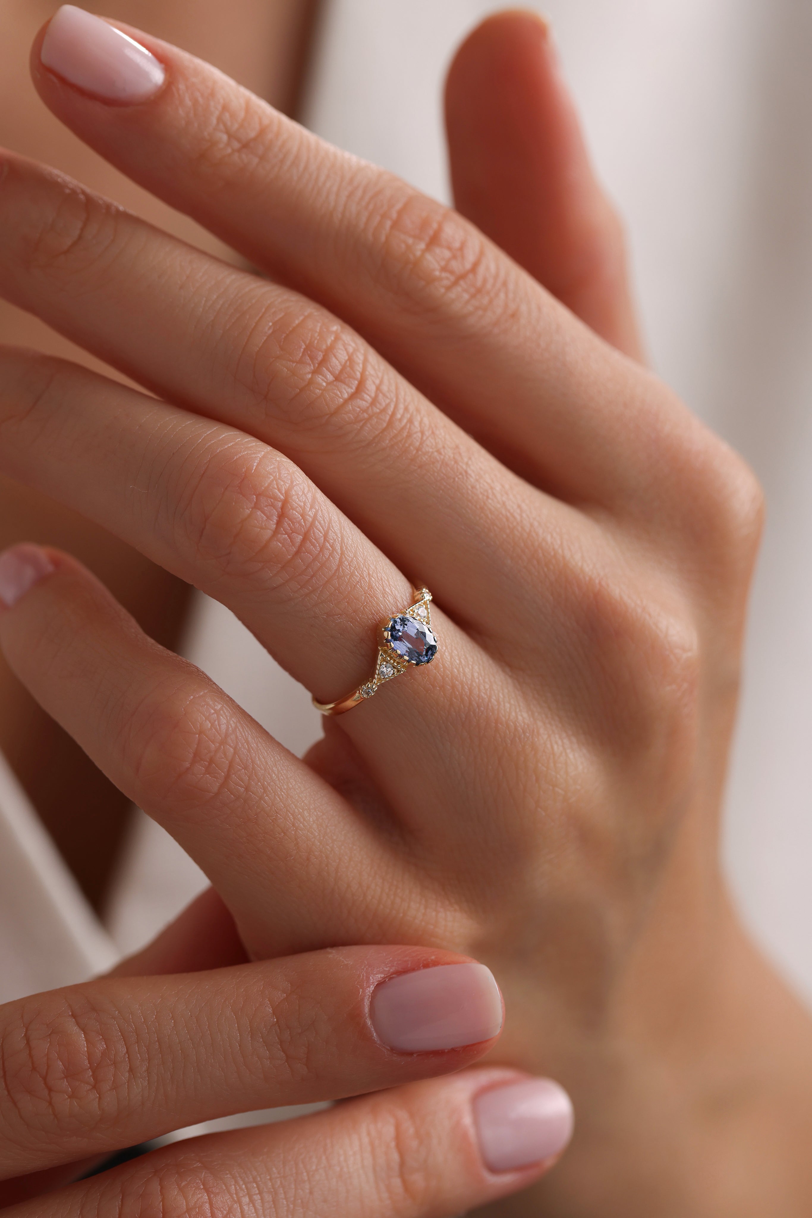 14k Gold Majestic Tanzanite Ring