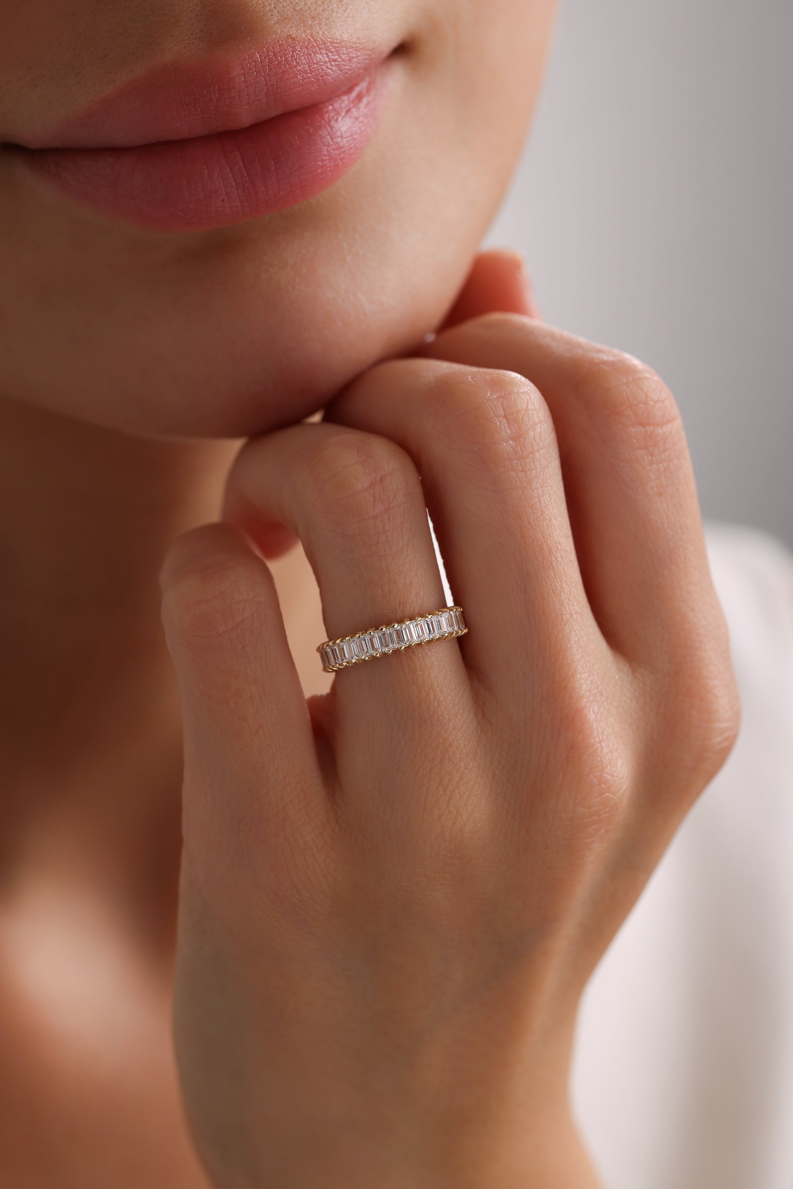 14k Gold Eternal Glow Baguette Ring