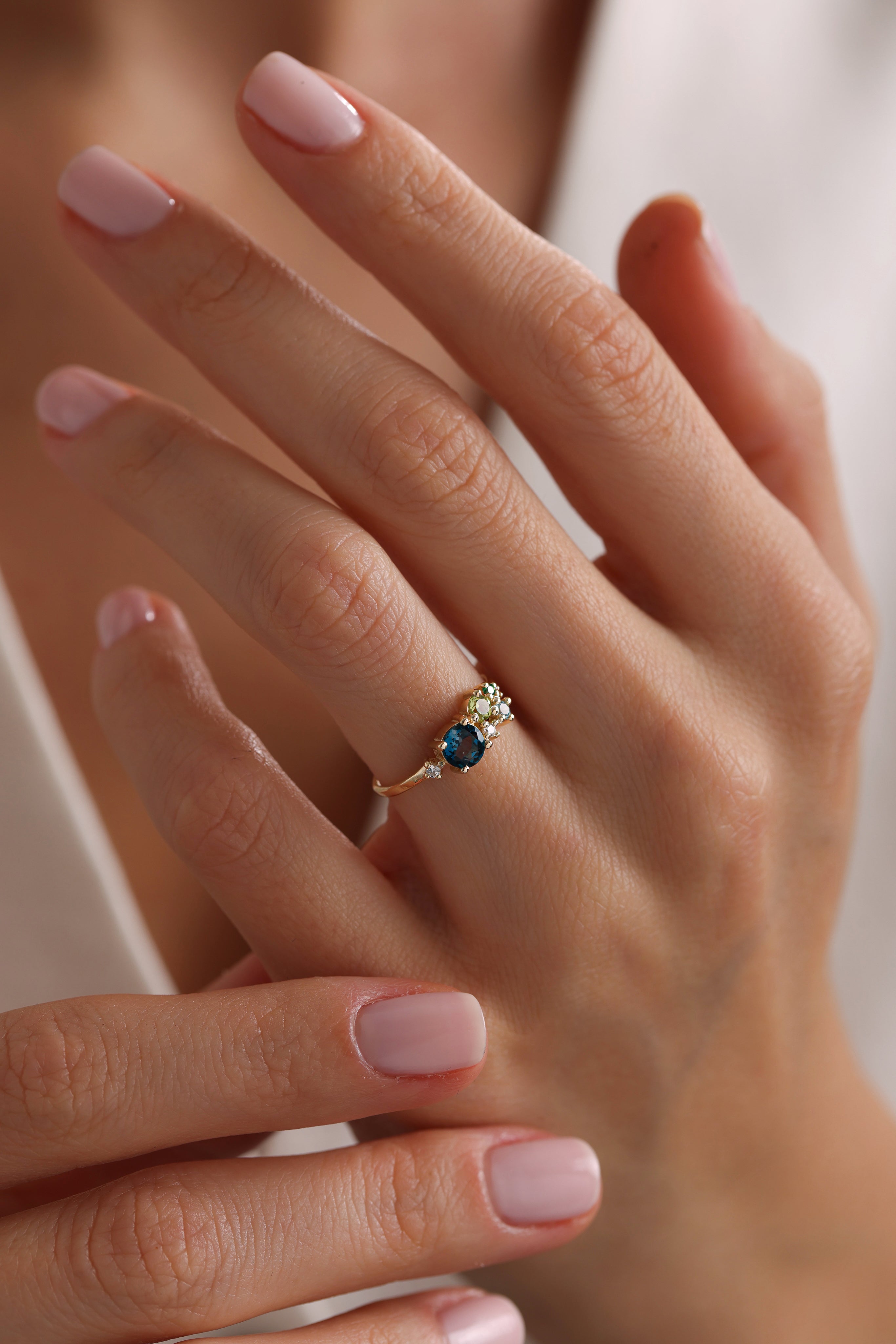 14k Gold Celestial Harmony Ring