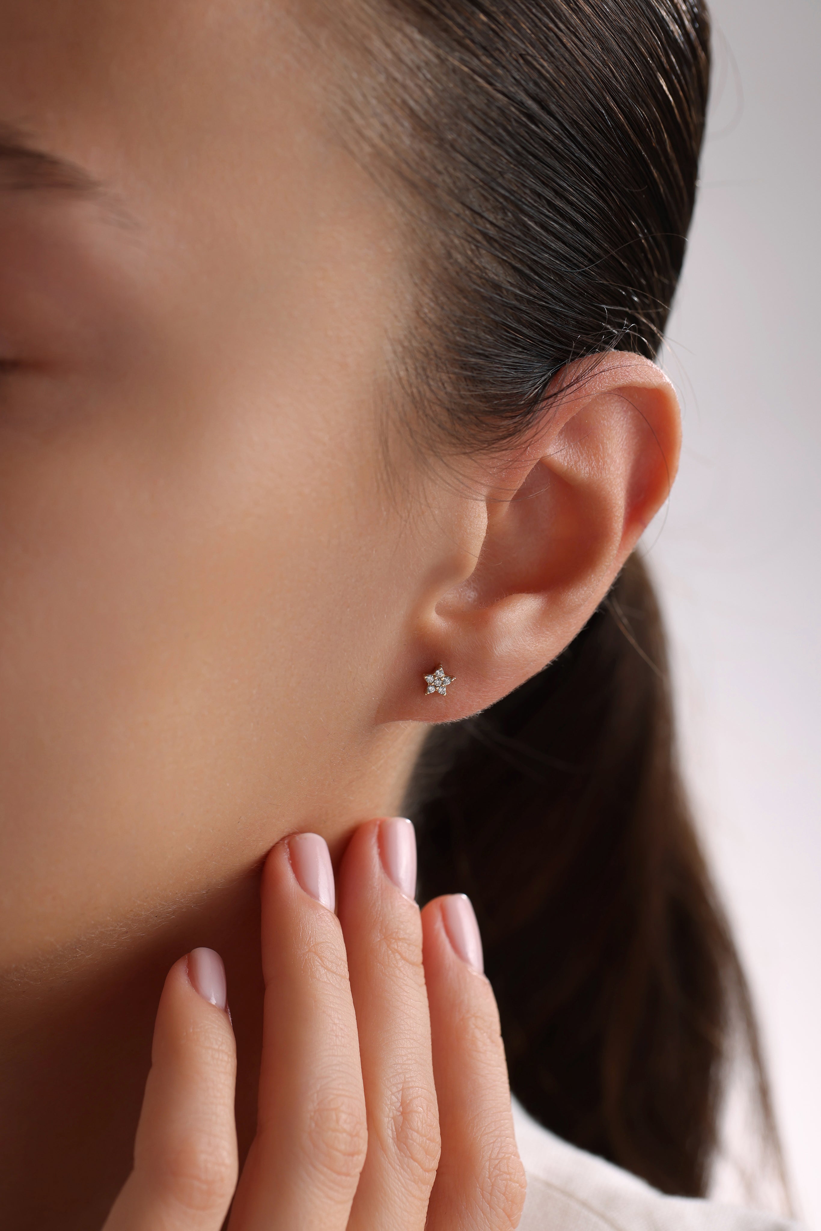 14k Gold Star Earrings