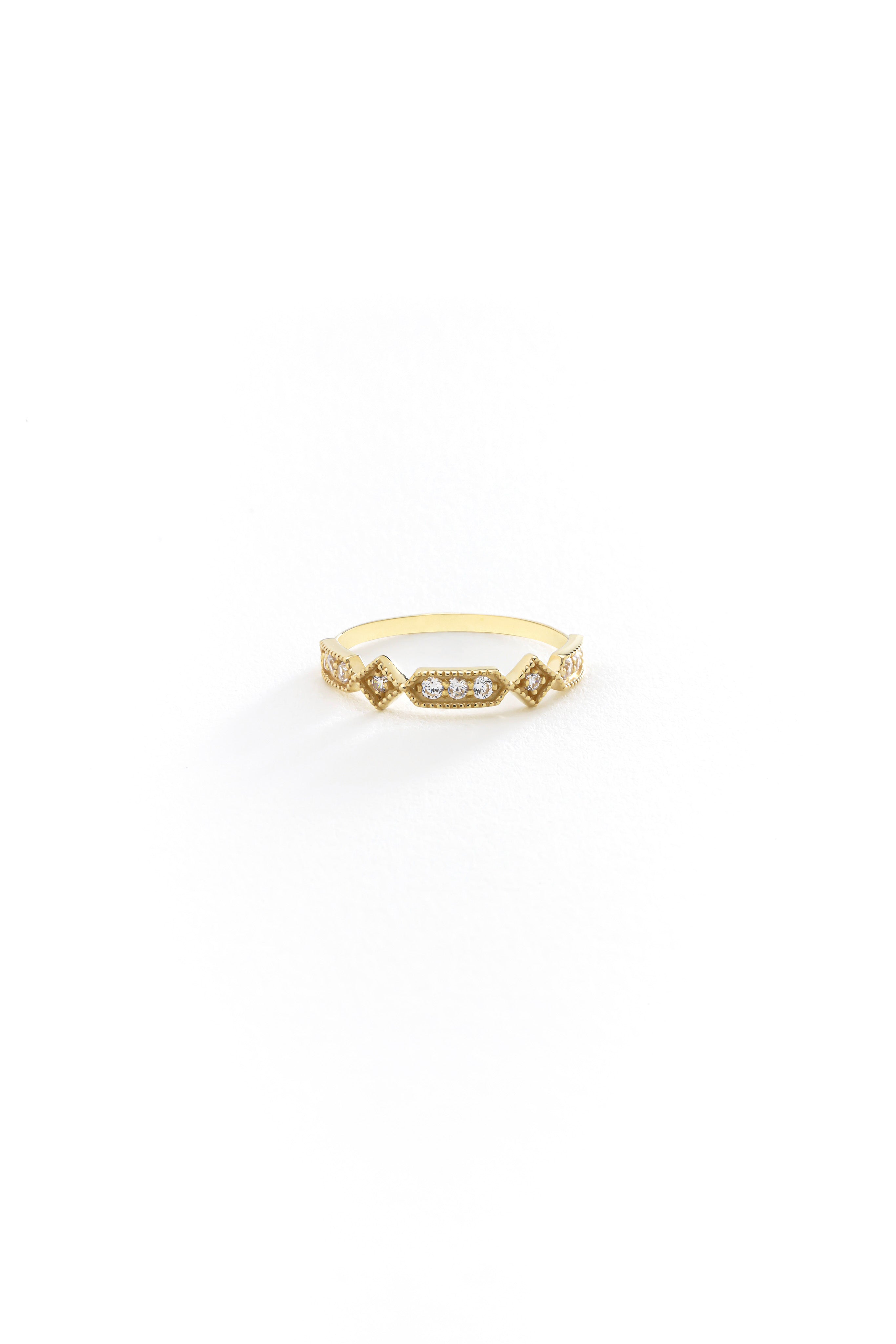 14k Gold Vintage Radiance Ring