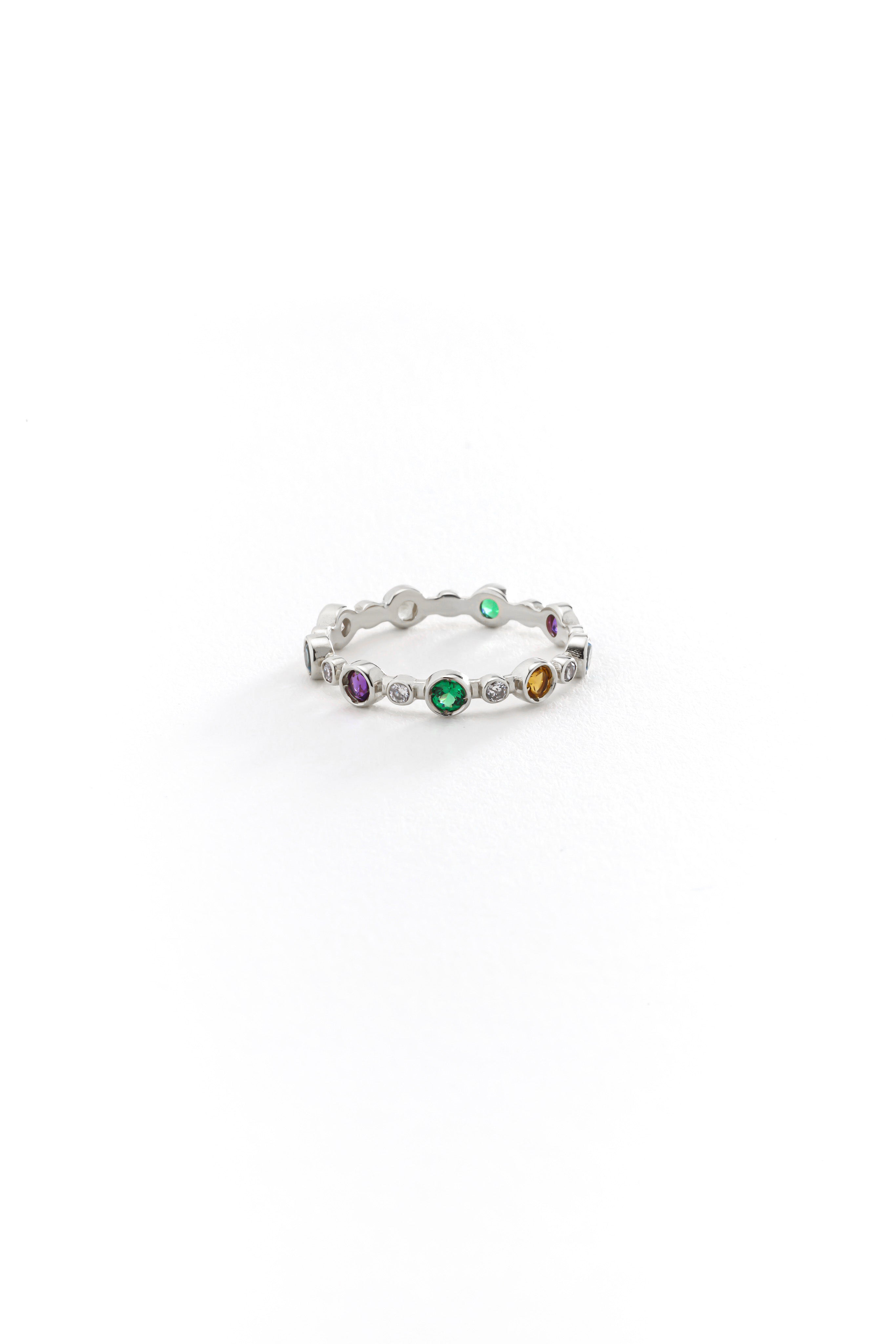 14k Gold Eternity Birthstone Ring