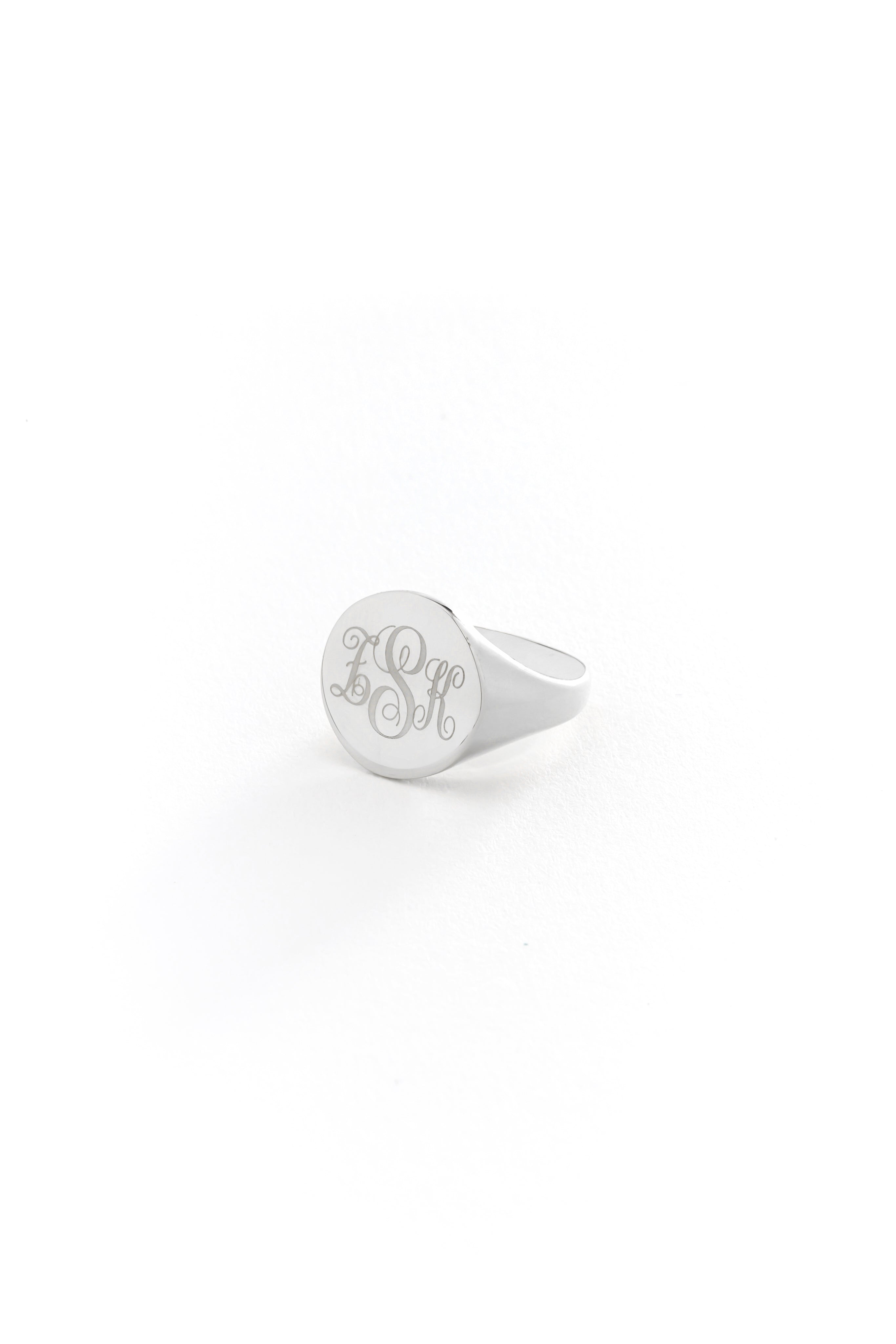 14k Gold Xlarge Signet Ring
