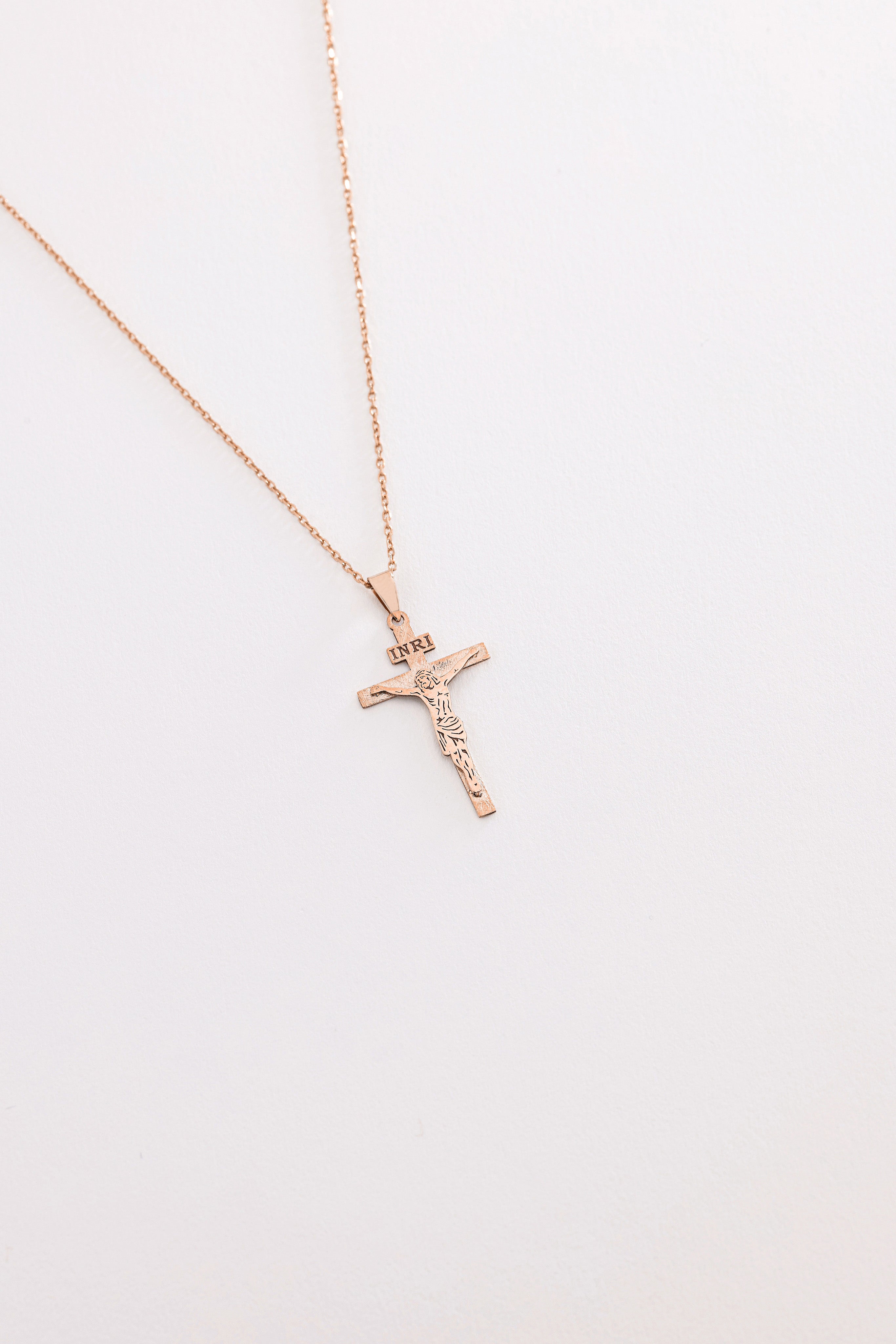 14k Gold Jesus Christ Necklace