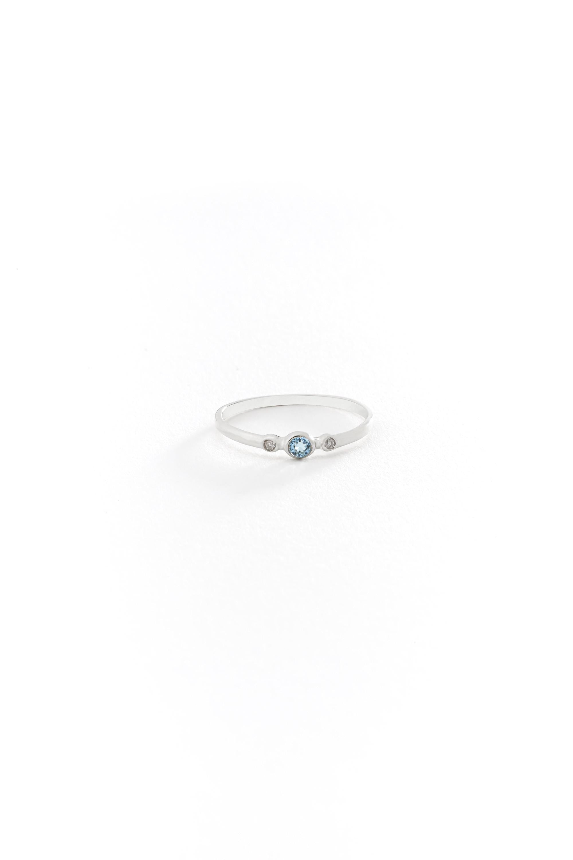 14k Gold London Blue Topaz Ring