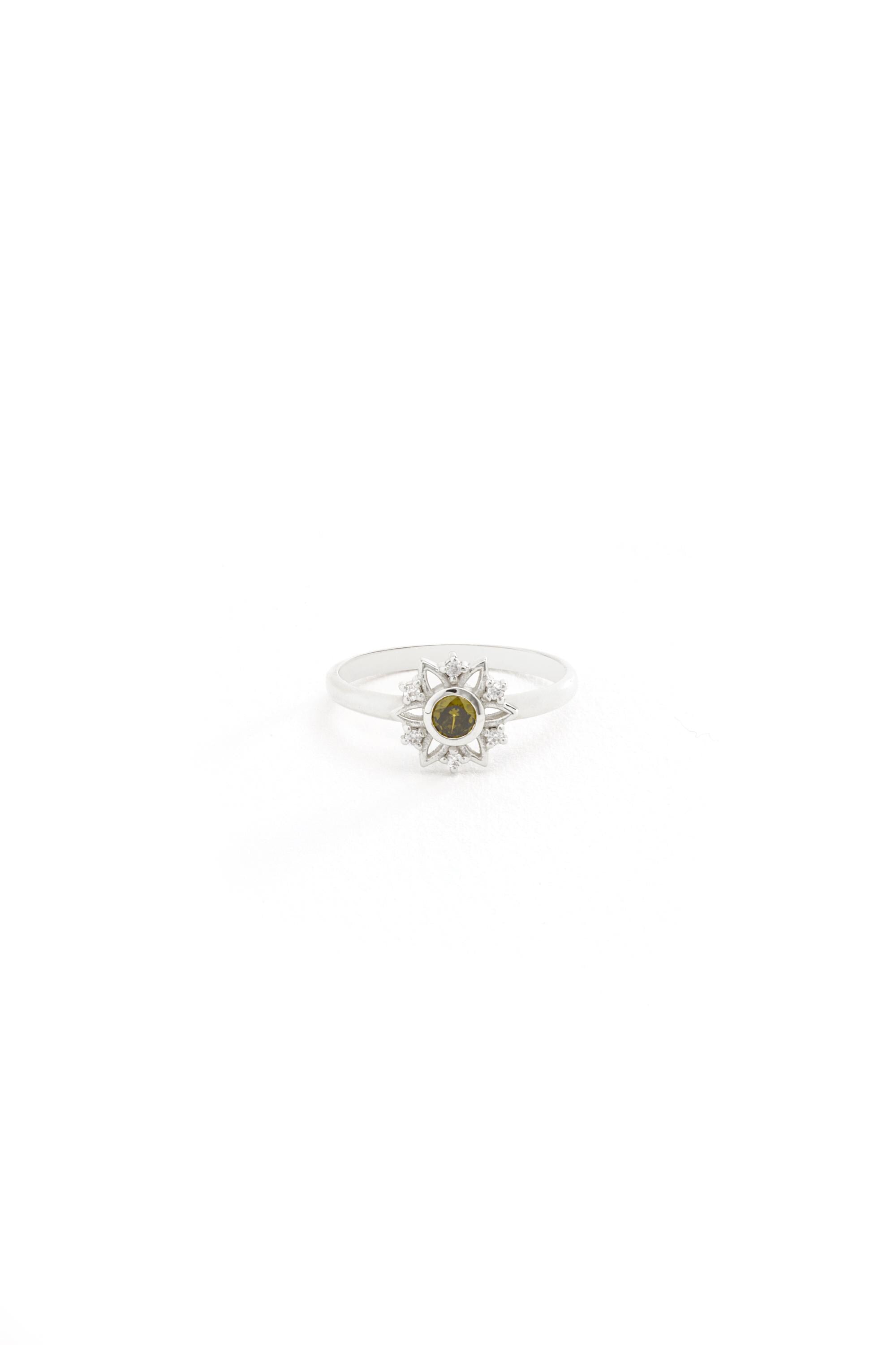 14k Gold Peridot Ring