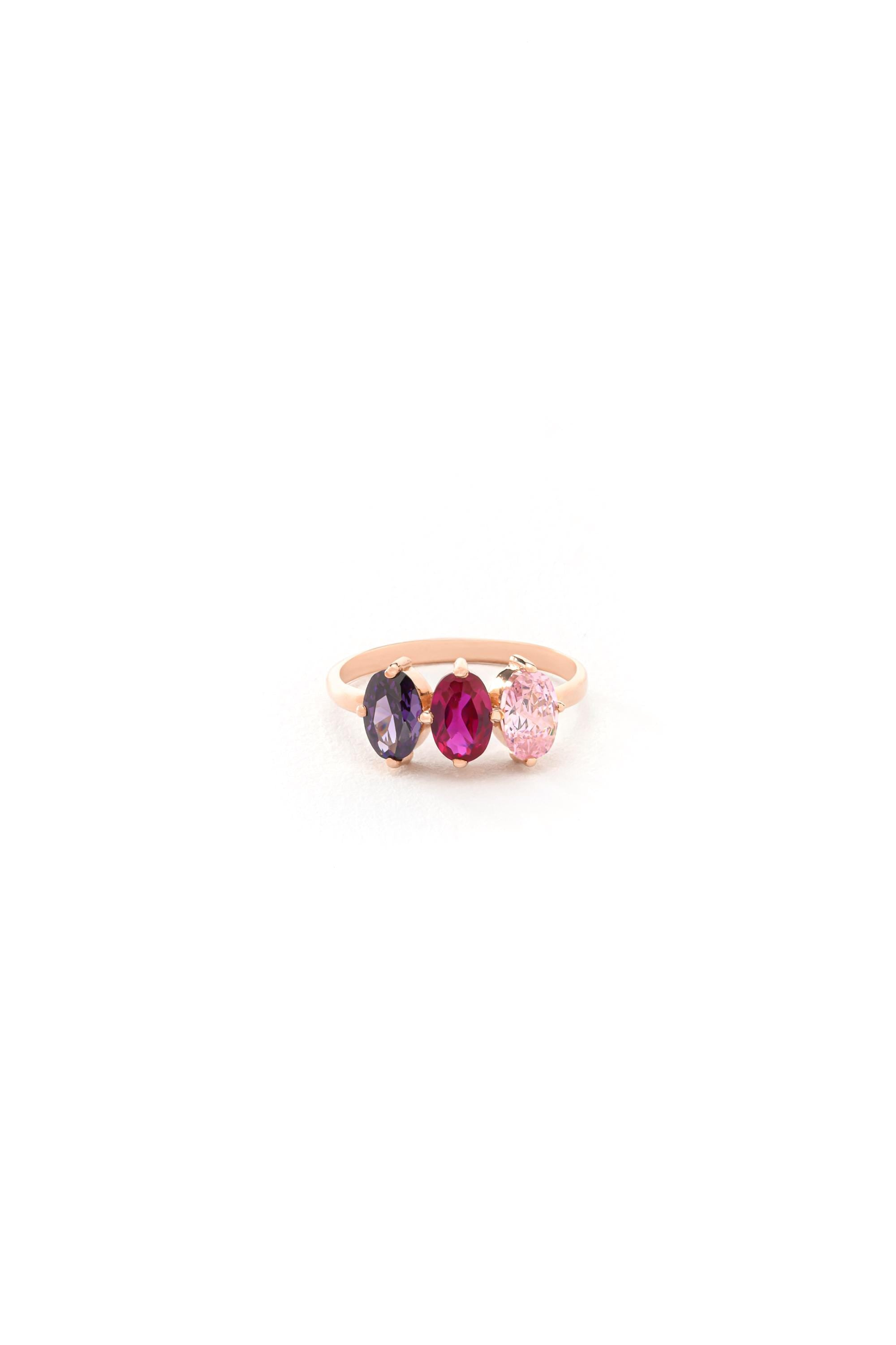 14k Solid Gold Oval Birthstone Ring