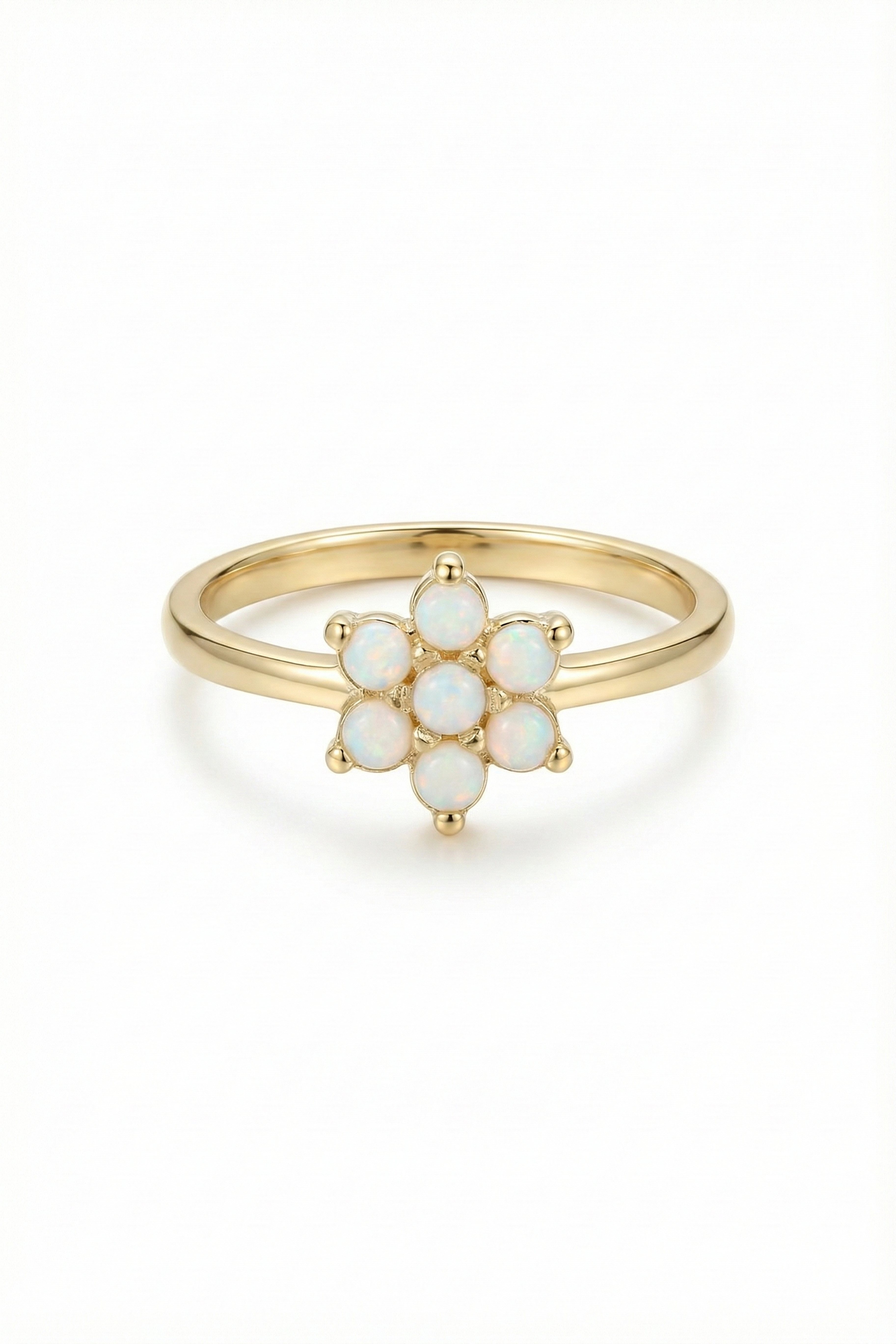 14k Gold Pearl Blossom Ring