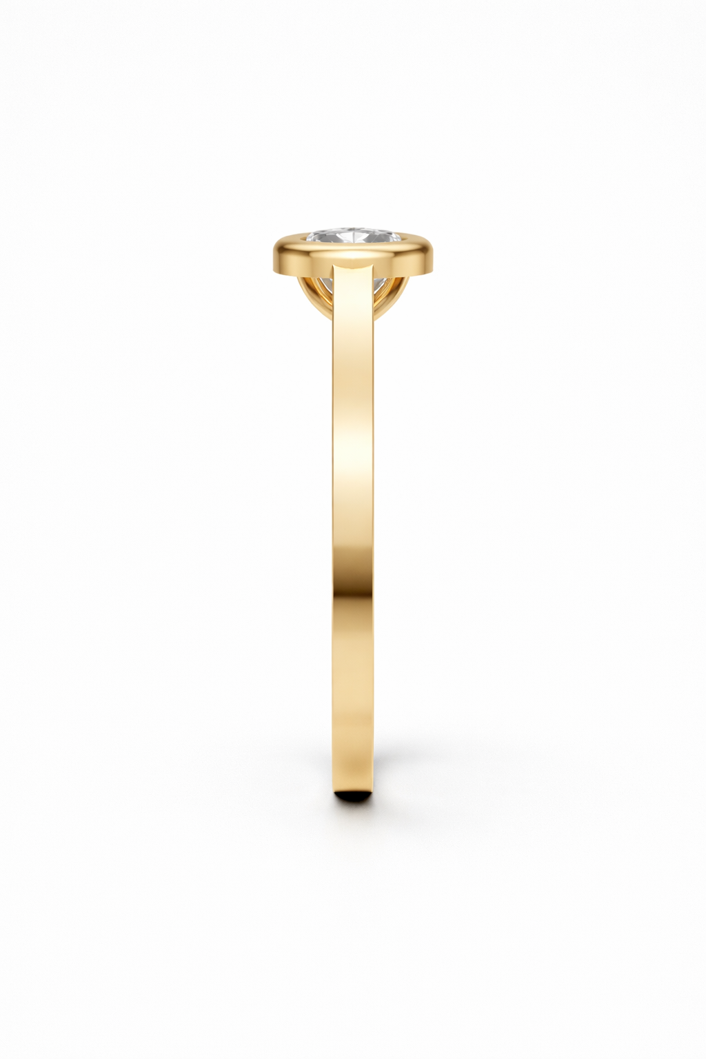 14K Round Cut Lab Diamond Ring
