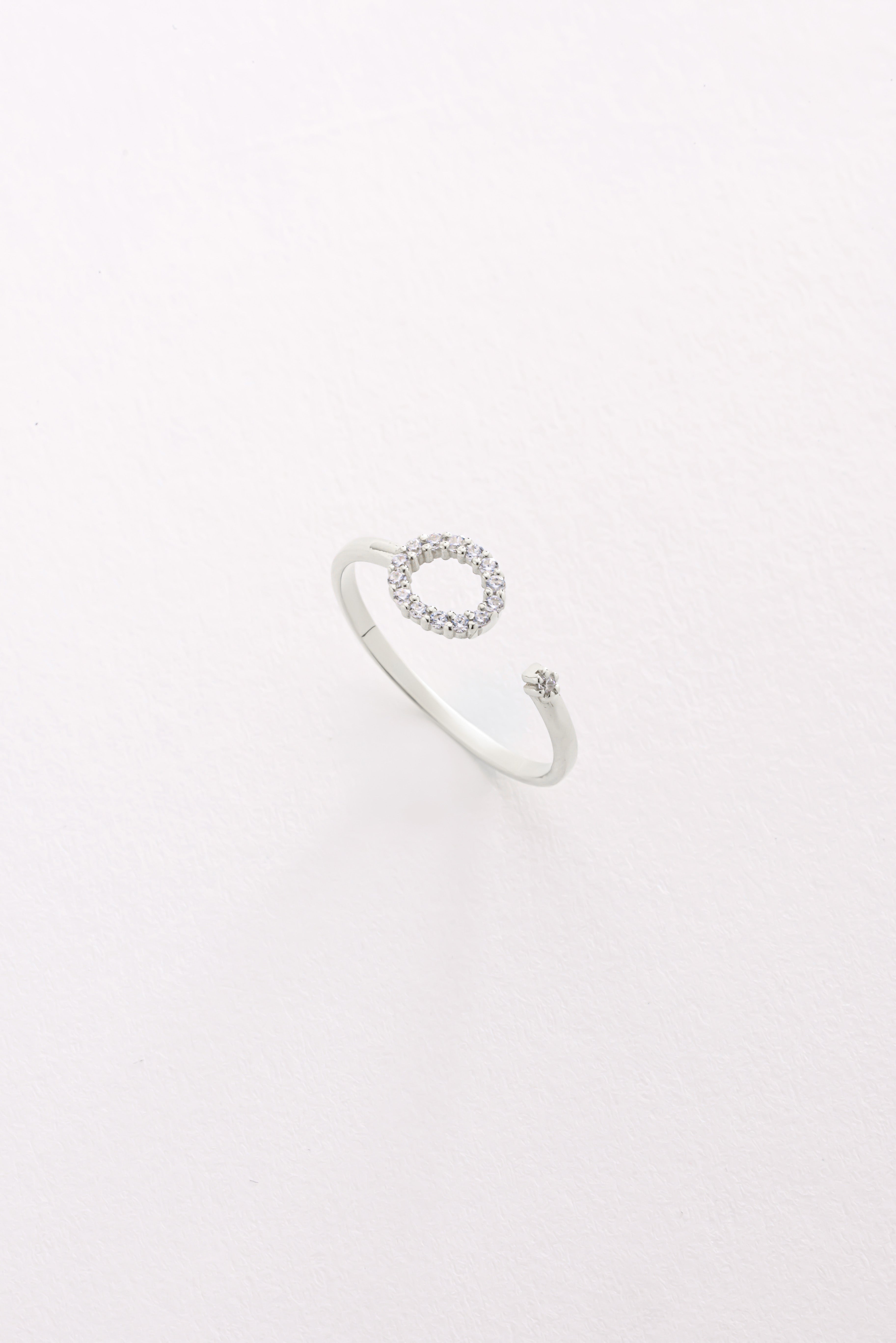 14k Gold Infinity Circle Ring