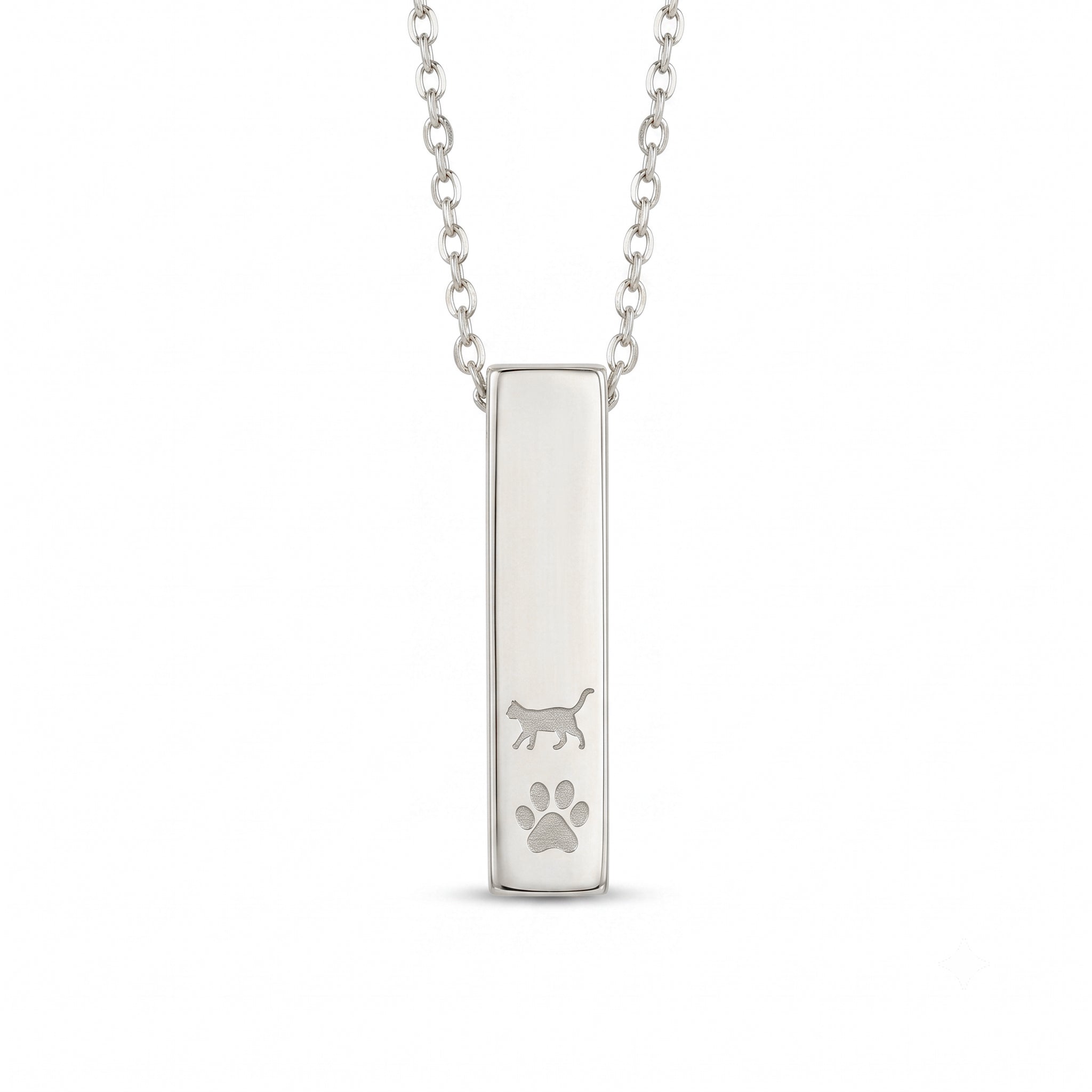 14k Solid Gold Vertical Bar Necklace