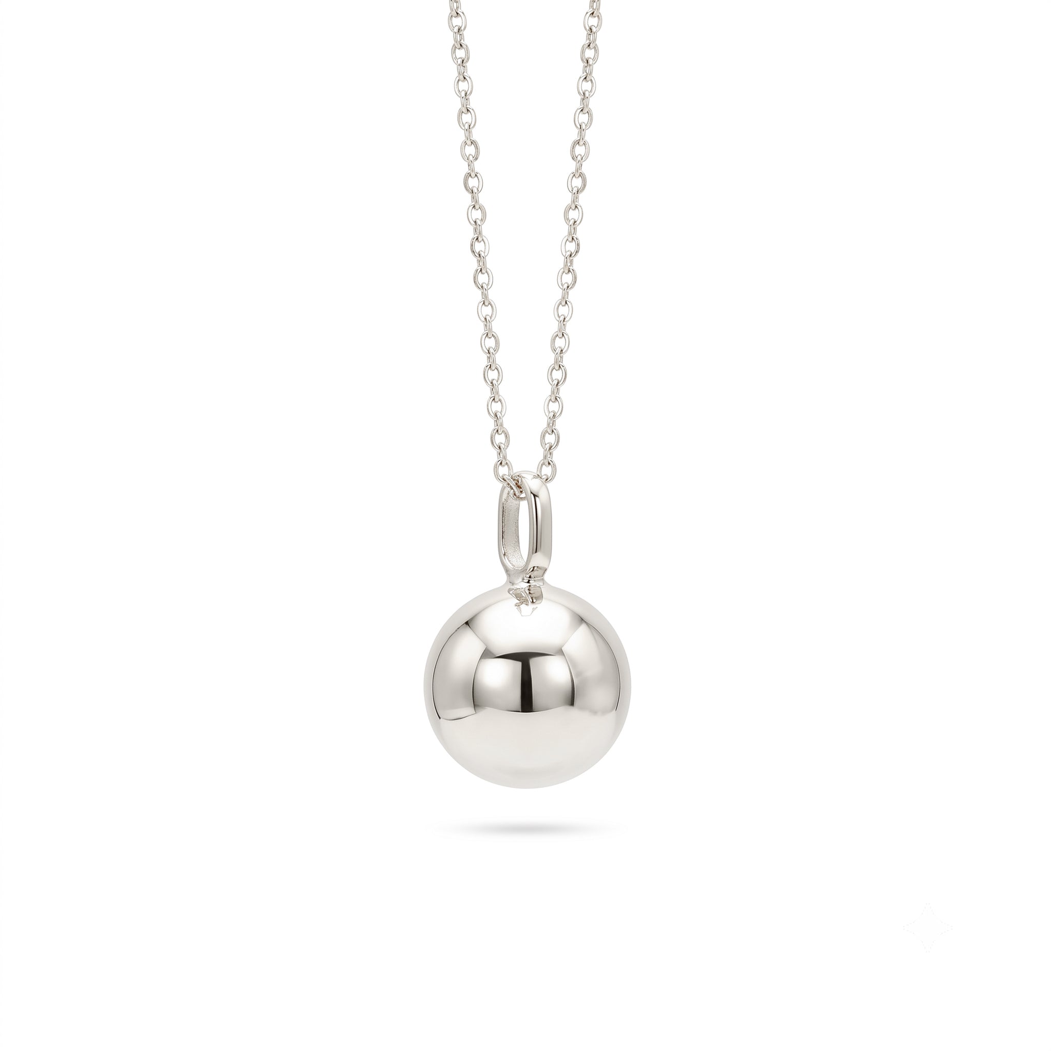 14K Gold Sphere Urn Necklace