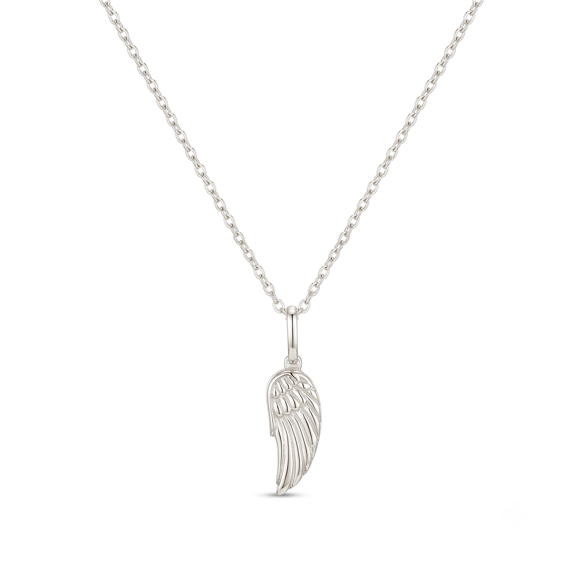 14K Solid Gold Angel Wing Urn Necklace