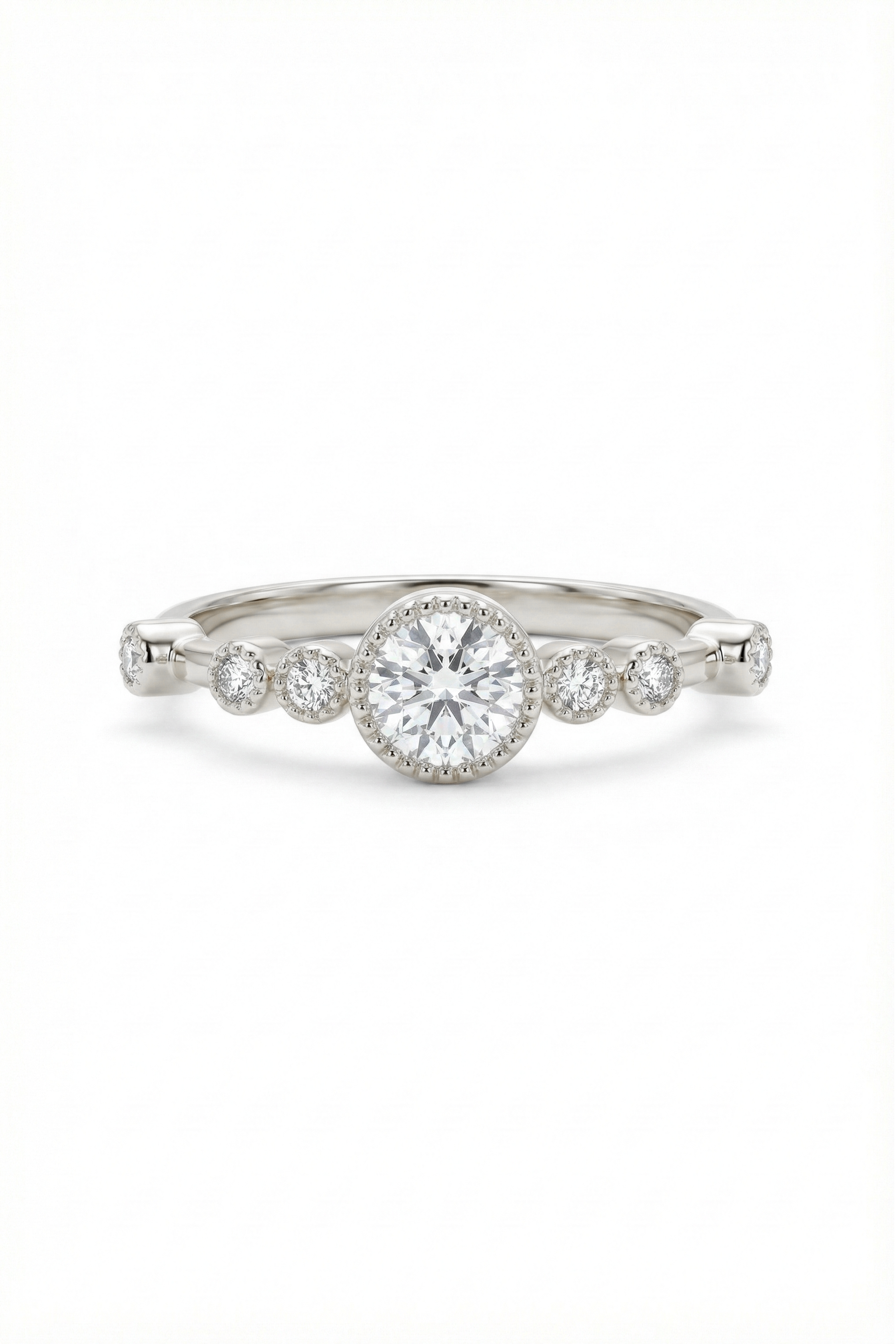 14k Gold Bezel Diamond Ring