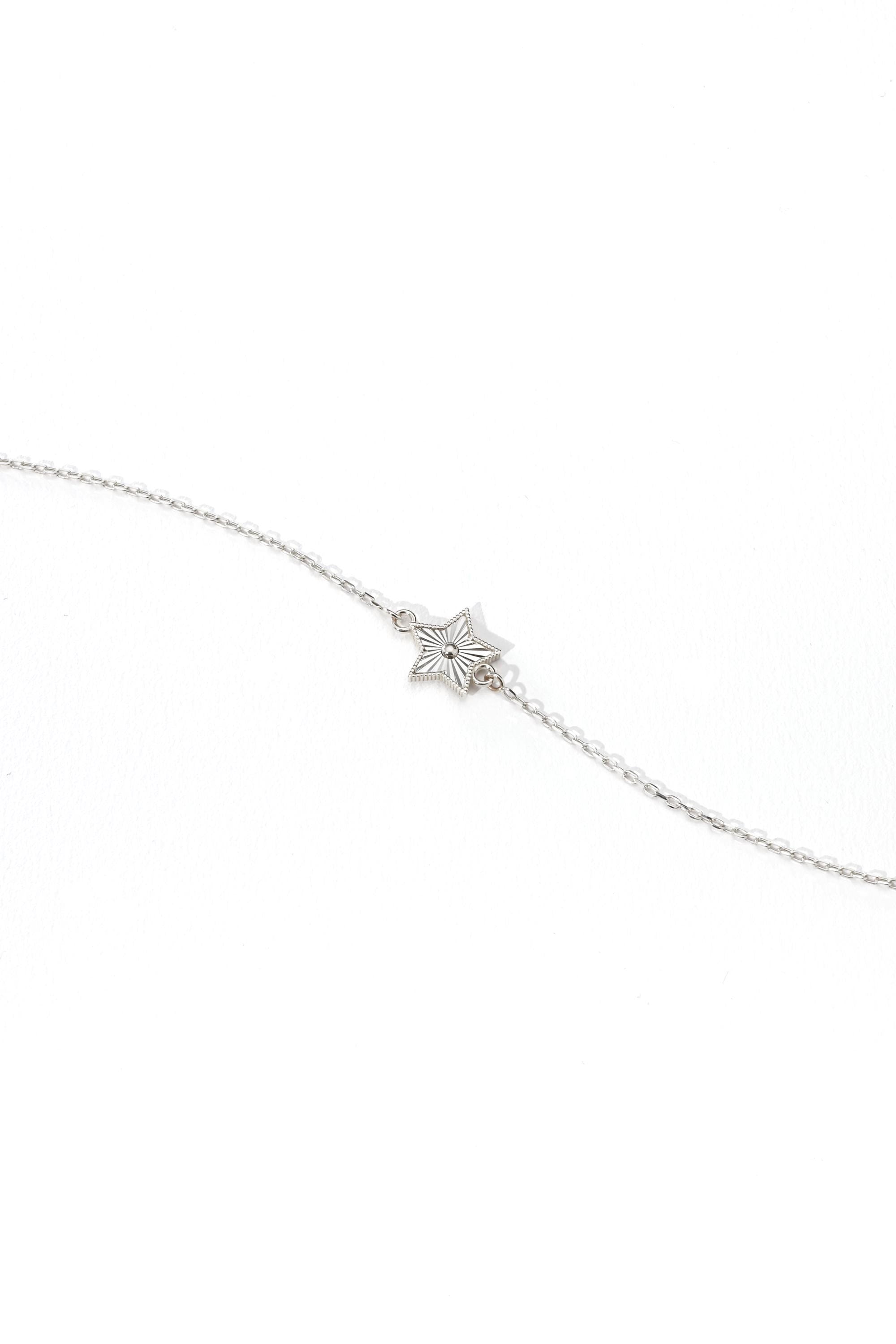 14K Solid Gold Star Bracelet