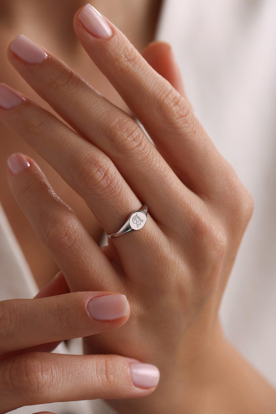14k Gold Small Signet Ring