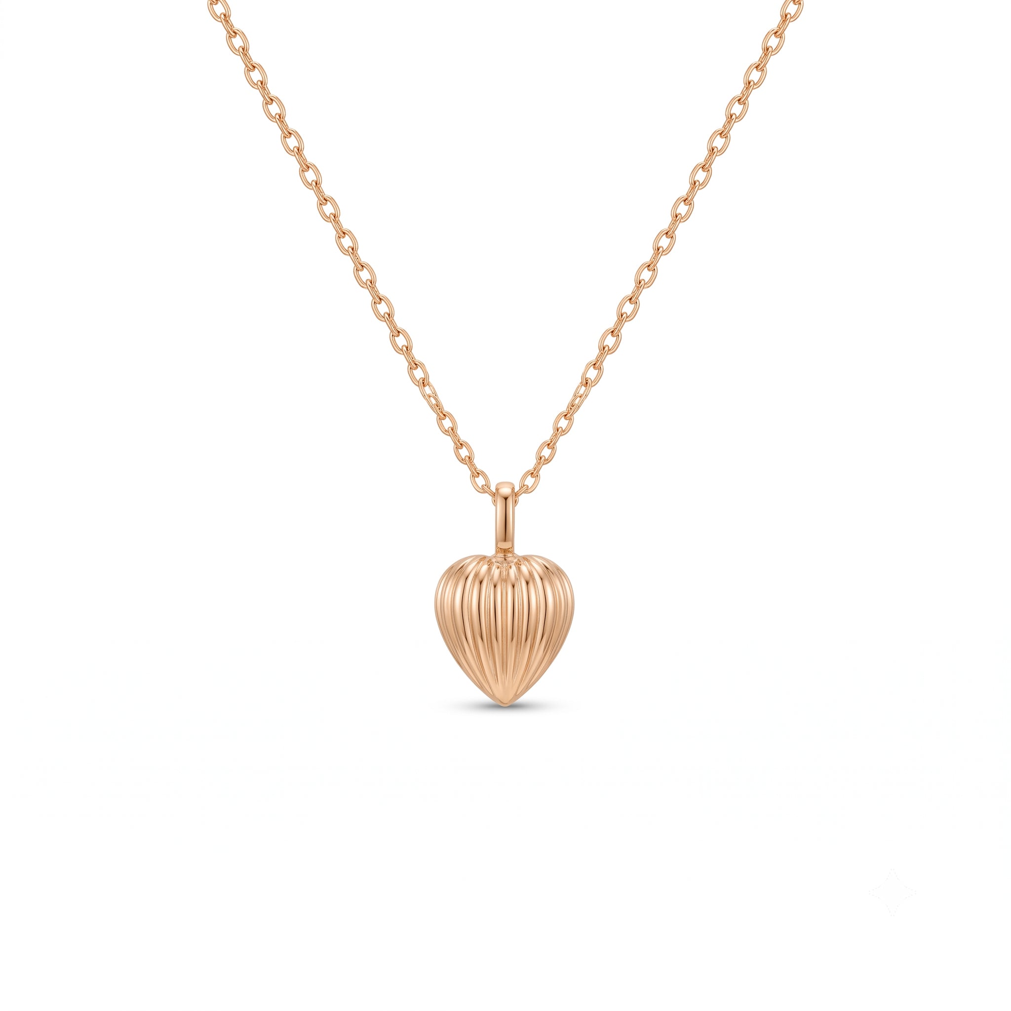 Solid Gold Heart Urn Necklace