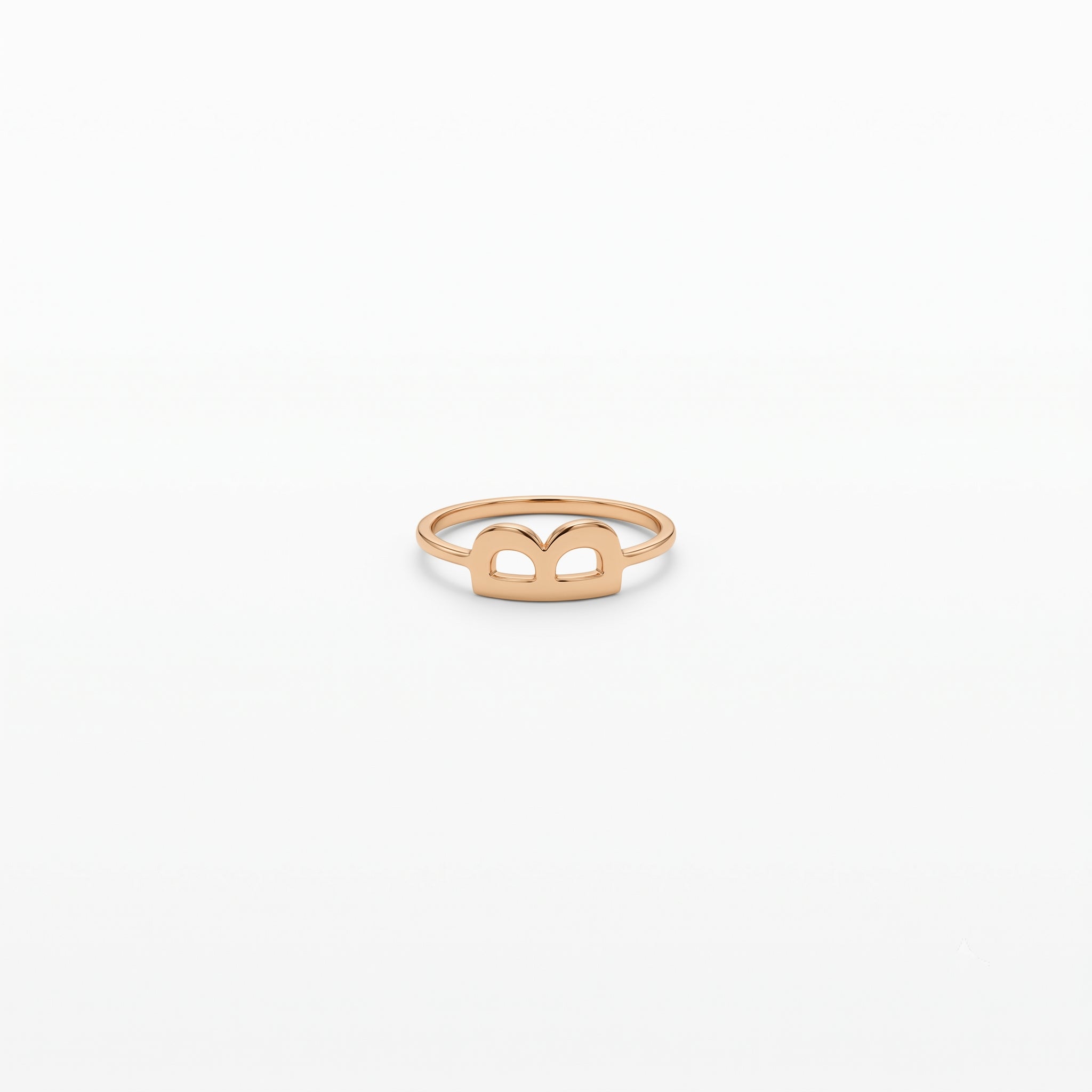 14k Solid Gold Initial Ring